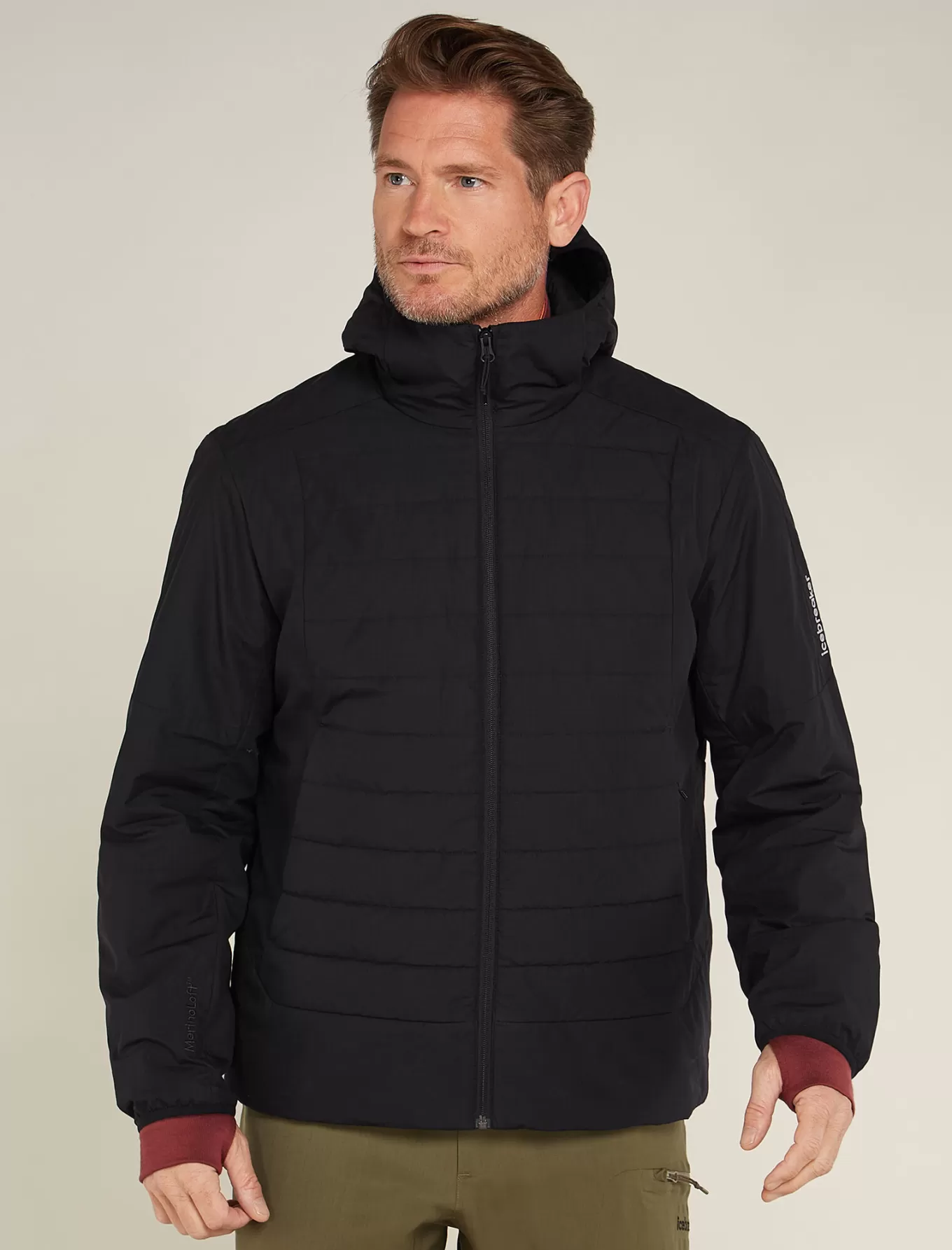 Fashion Icebreaker 1360 MerinoLoft™ Jacke Herren Black