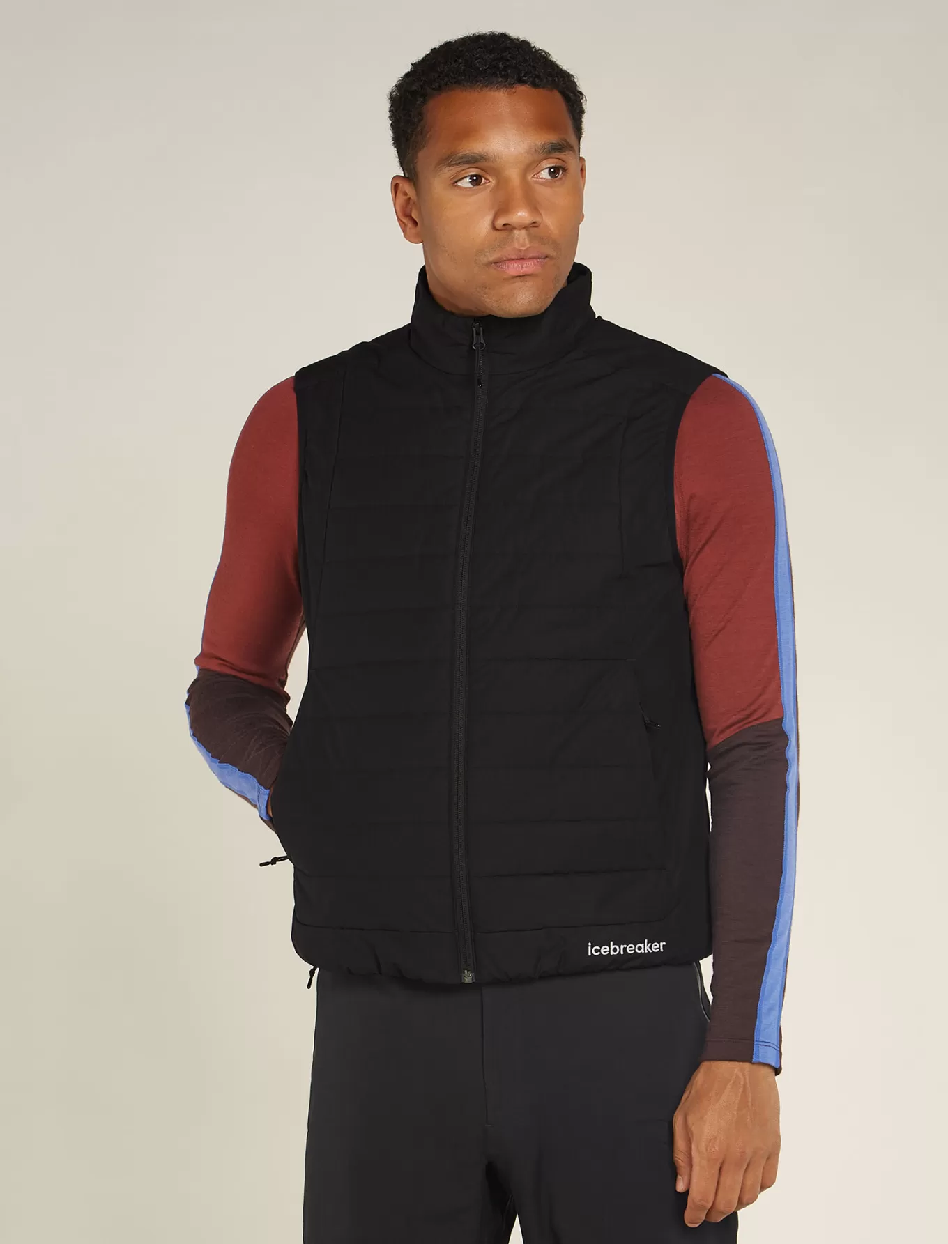 Store Icebreaker 1360 MerinoLoft™ Weste Herren Black