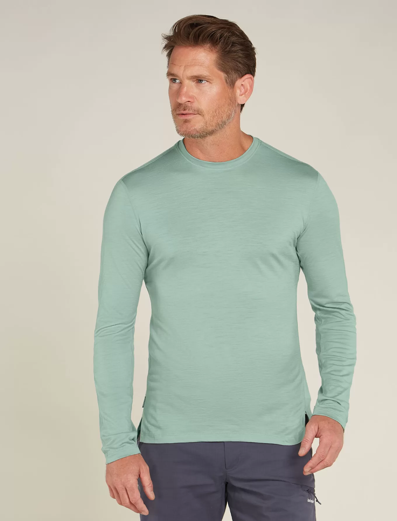 Online Icebreaker 150 MerinoFine™ Ace Langarmshirt Herren Moss