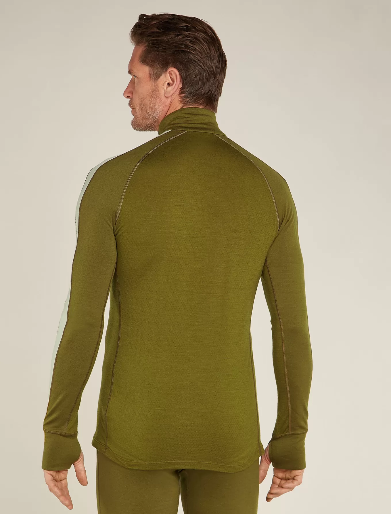 Online Icebreaker 260 ZoneKnit™ Merino Half-Zip-Thermo-Langarmshirt Herren Algae