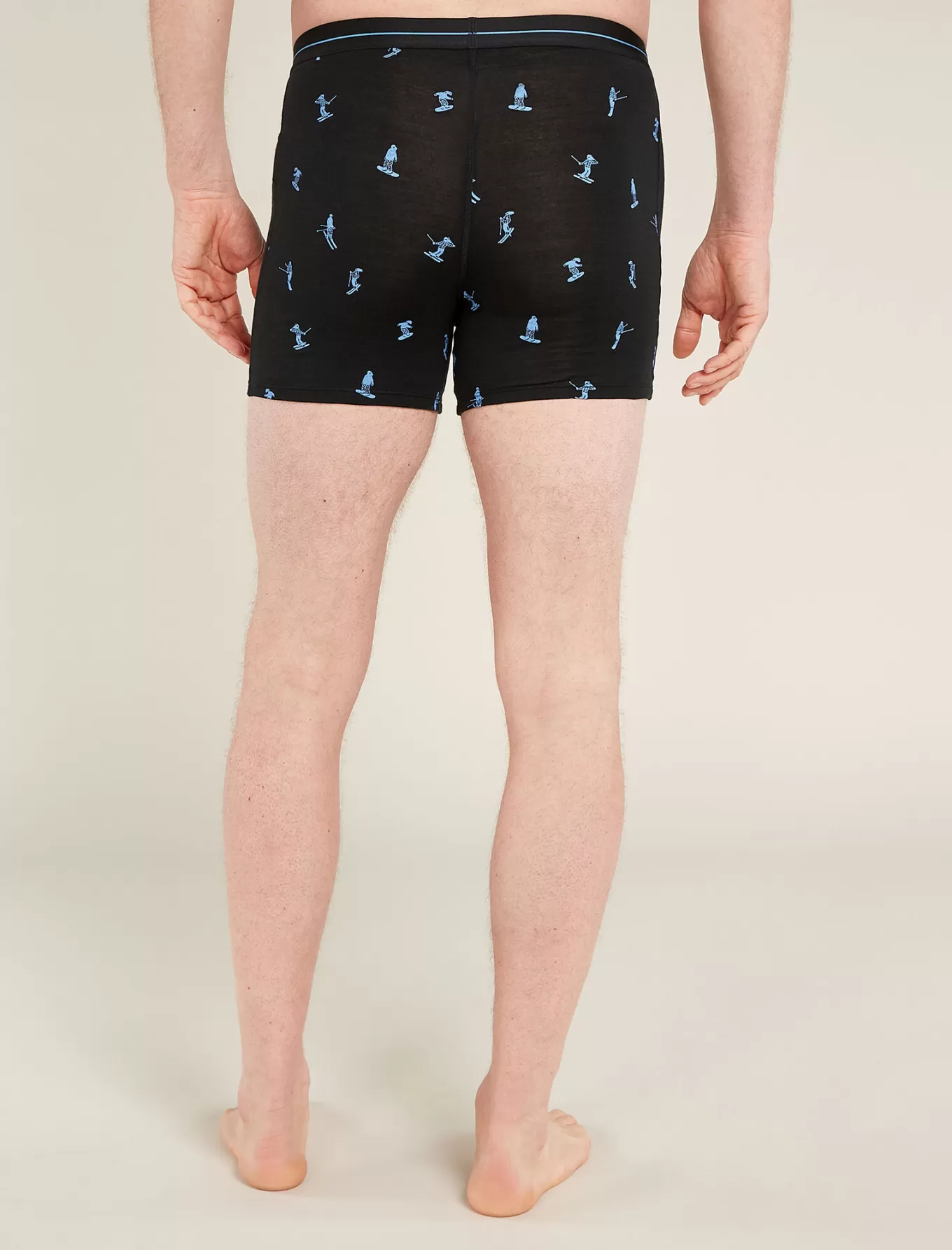 Sale Icebreaker Merino 150 Anatomica Boxershorts Ski Day Herren Black