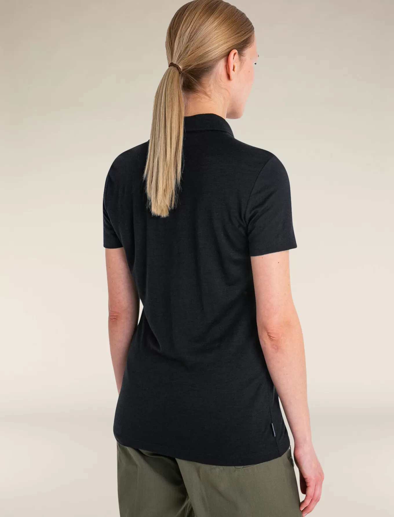 Cheap Icebreaker Merino 150 Tech Lite Polo Damen Black