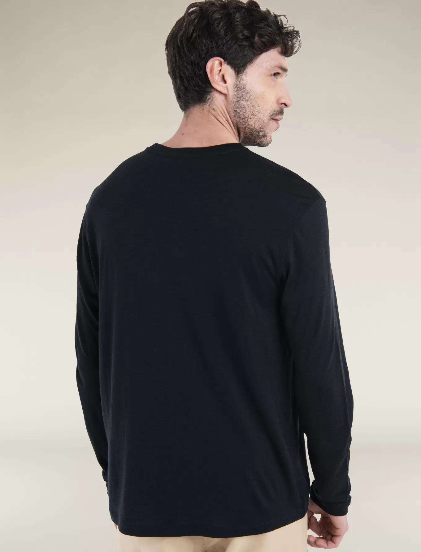 Store Icebreaker Merino 150 Tech Lite Relaxed Pocket Langarmshirt Herren Black