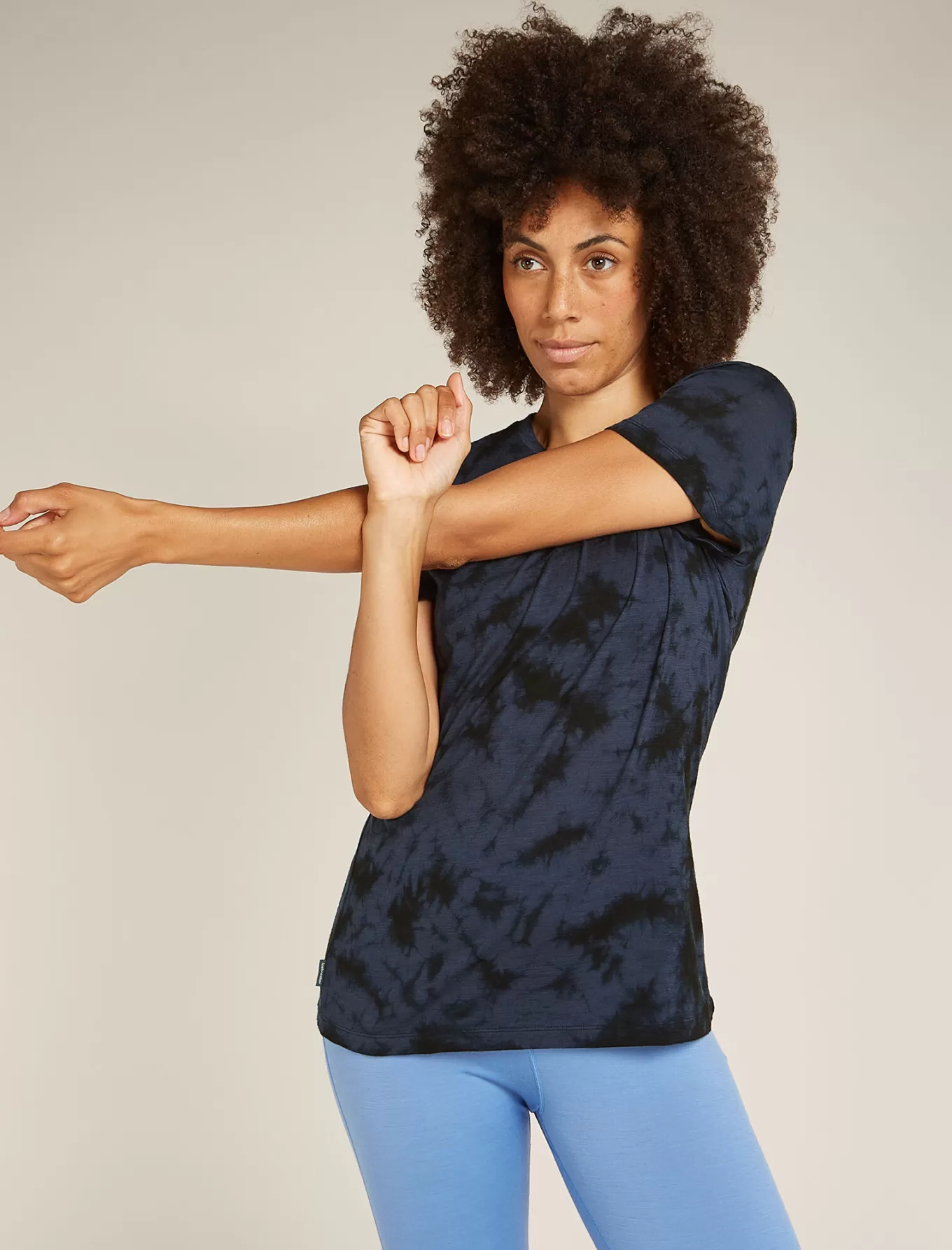 Shop Icebreaker Merino 150 Tech Lite T-Shirt Cloud Dye Damen Graphite/Black