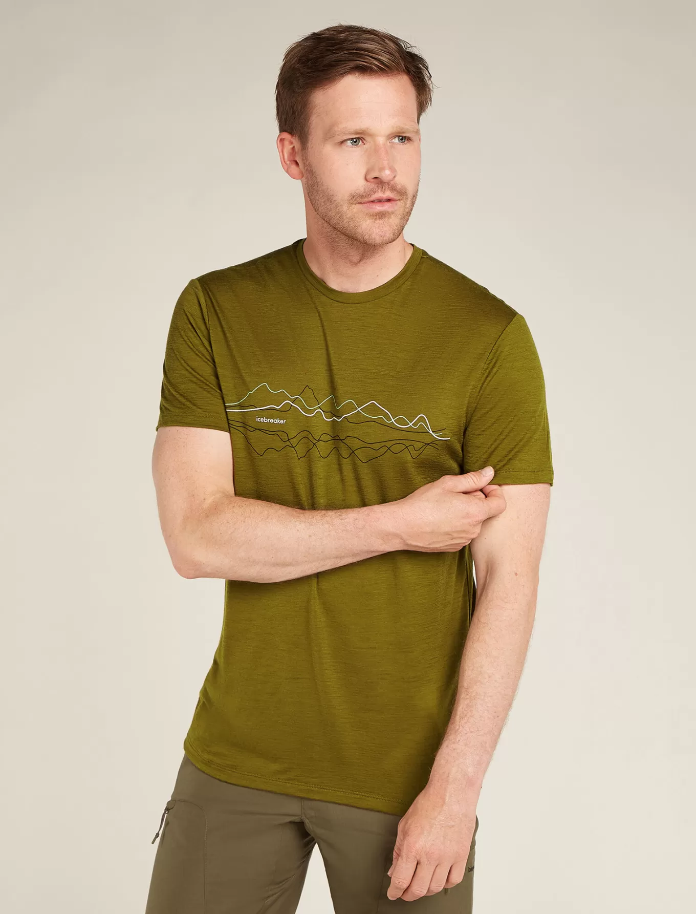 Cheap Icebreaker Merino 150 Tech Lite T-Shirt Herren Algae
