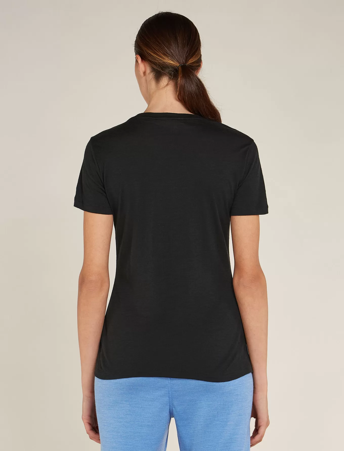 Best Icebreaker Merino 150 Tech Lite T-Shirt mit U-Ausschnitt Sea of Summits Damen Black
