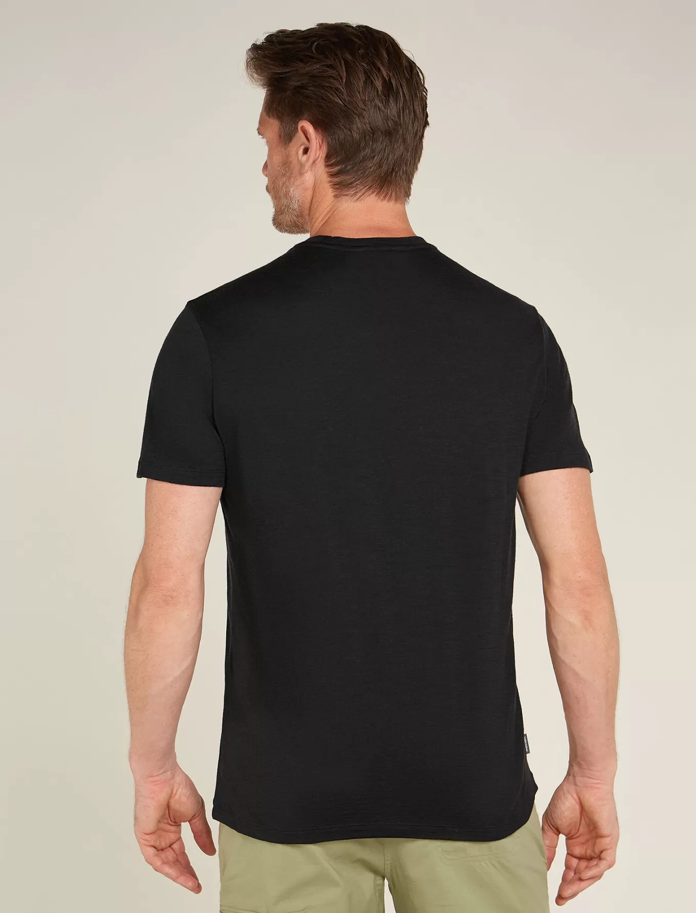 Online Icebreaker Merino 150 Tech Lite T-Shirt Pukaki Reflected Herren Black