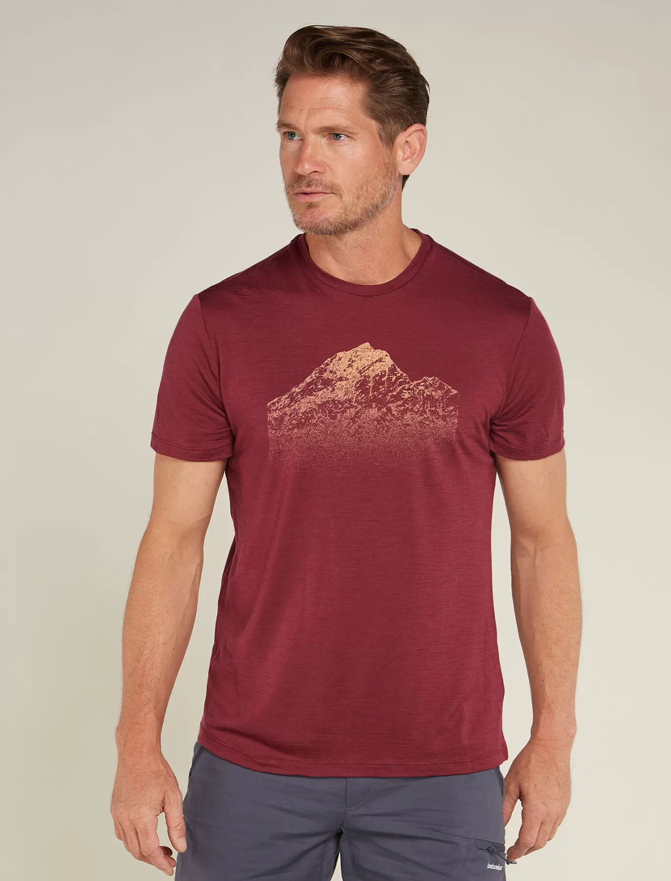 New Icebreaker Merino 150 Tech Lite T-Shirt Rising Light Herren Port