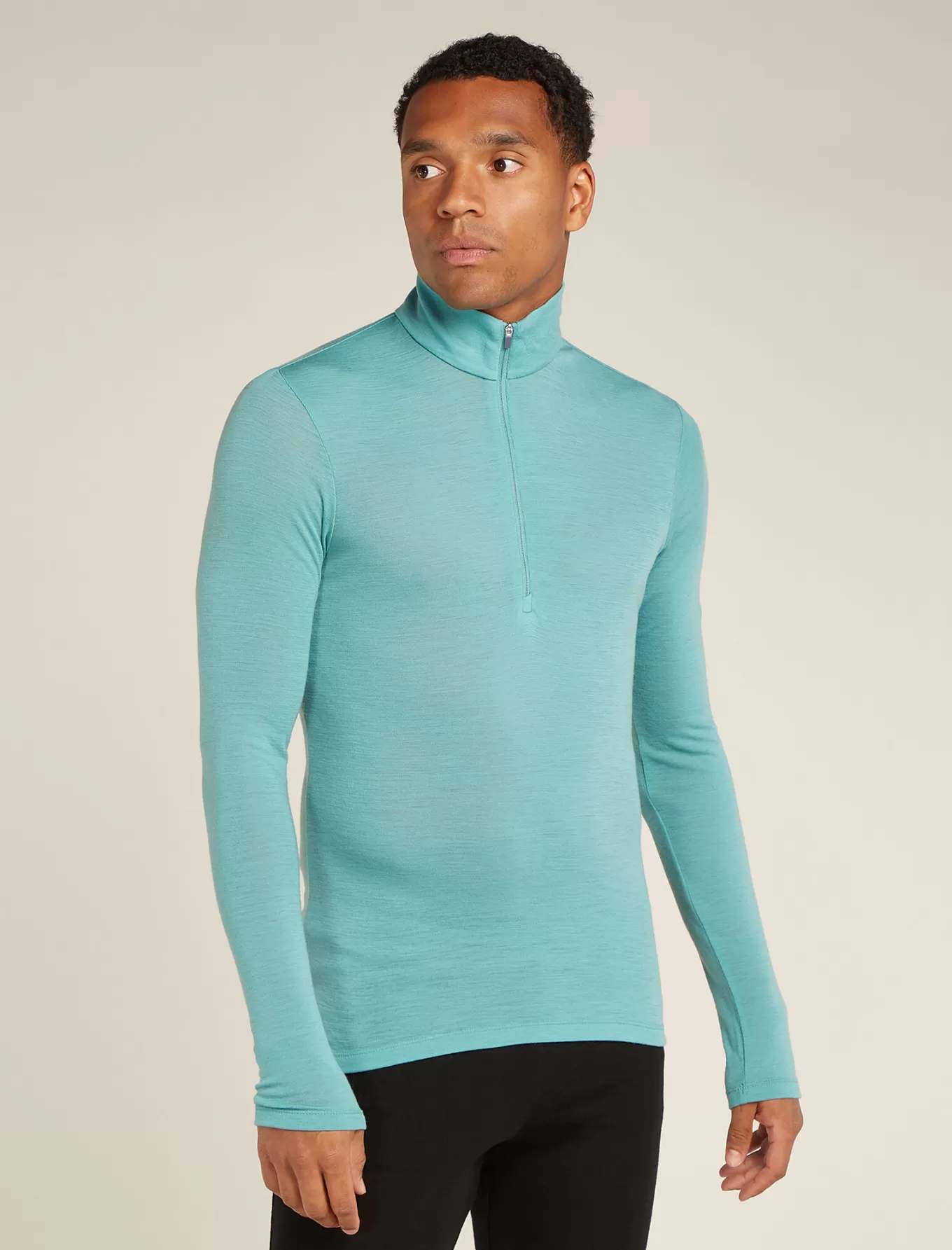 Discount Icebreaker Merino 175 Everyday Half-Zip-Thermo-Langarmshirt Herren CloudRay
