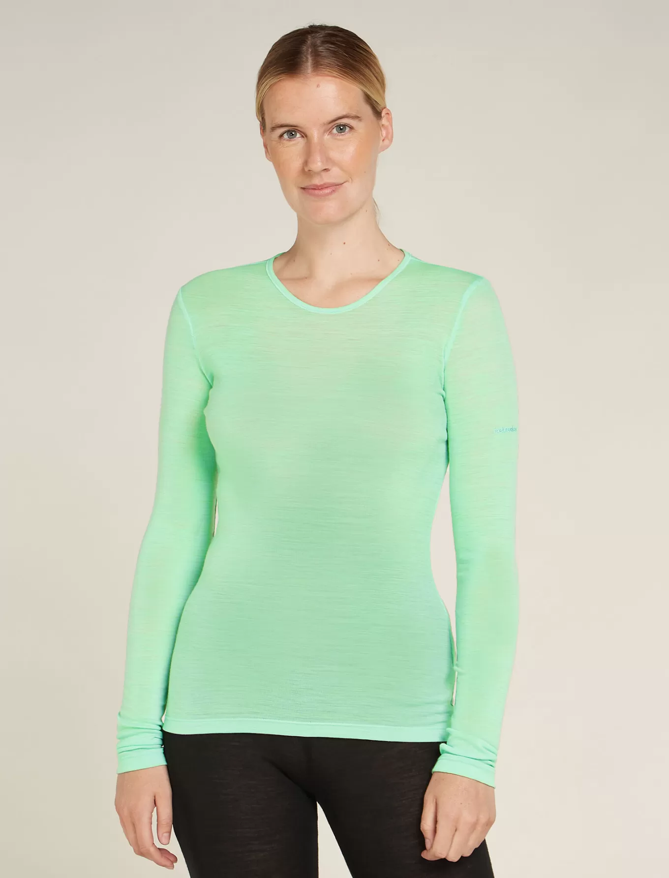 Store Icebreaker Merino 175 Everyday Thermo-Langarmshirt mit Rundhalsausschnitt Damen Glass