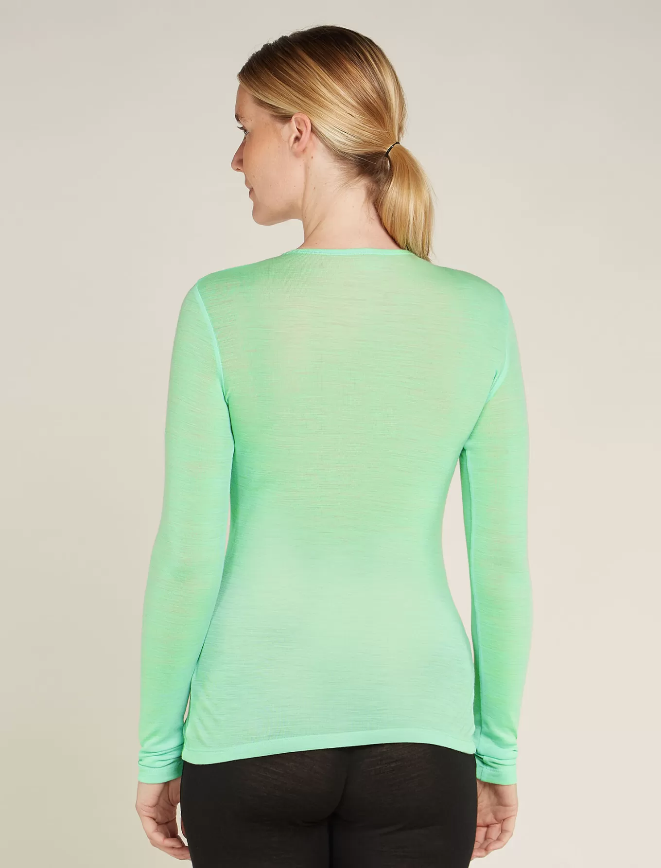 Store Icebreaker Merino 175 Everyday Thermo-Langarmshirt mit Rundhalsausschnitt Damen Glass