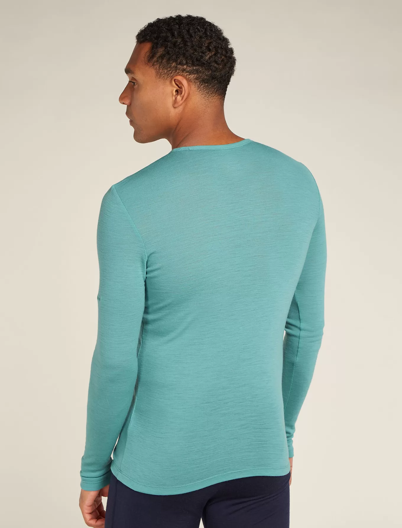 Outlet Icebreaker Merino 175 Everyday Thermo-Langarmshirt mit Rundhalsausschnitt Herren CloudRay