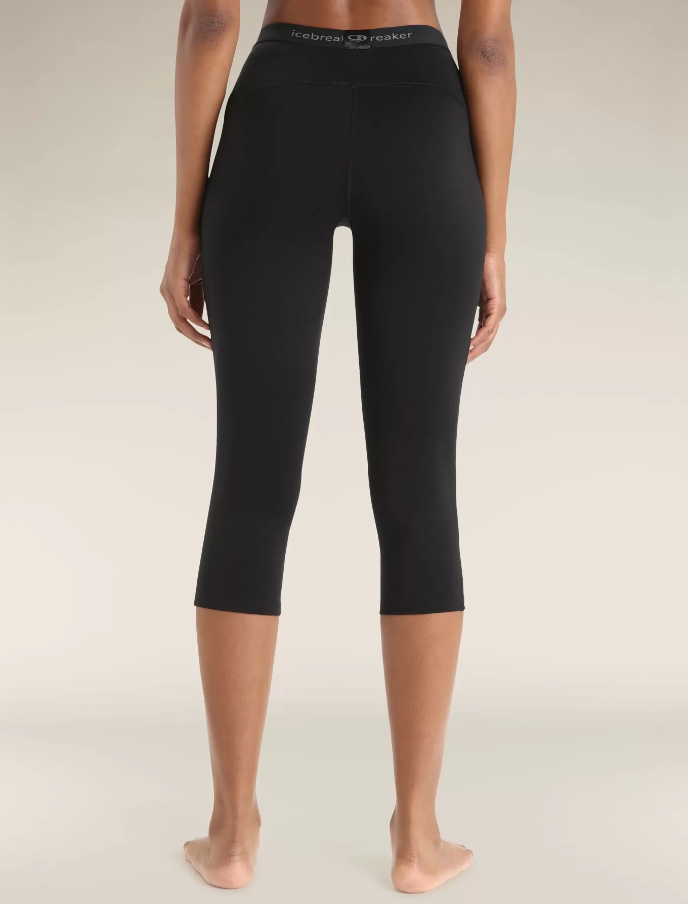 Fashion Icebreaker Merino 200 Oasis 3/4 Thermo-Leggings Damen Black