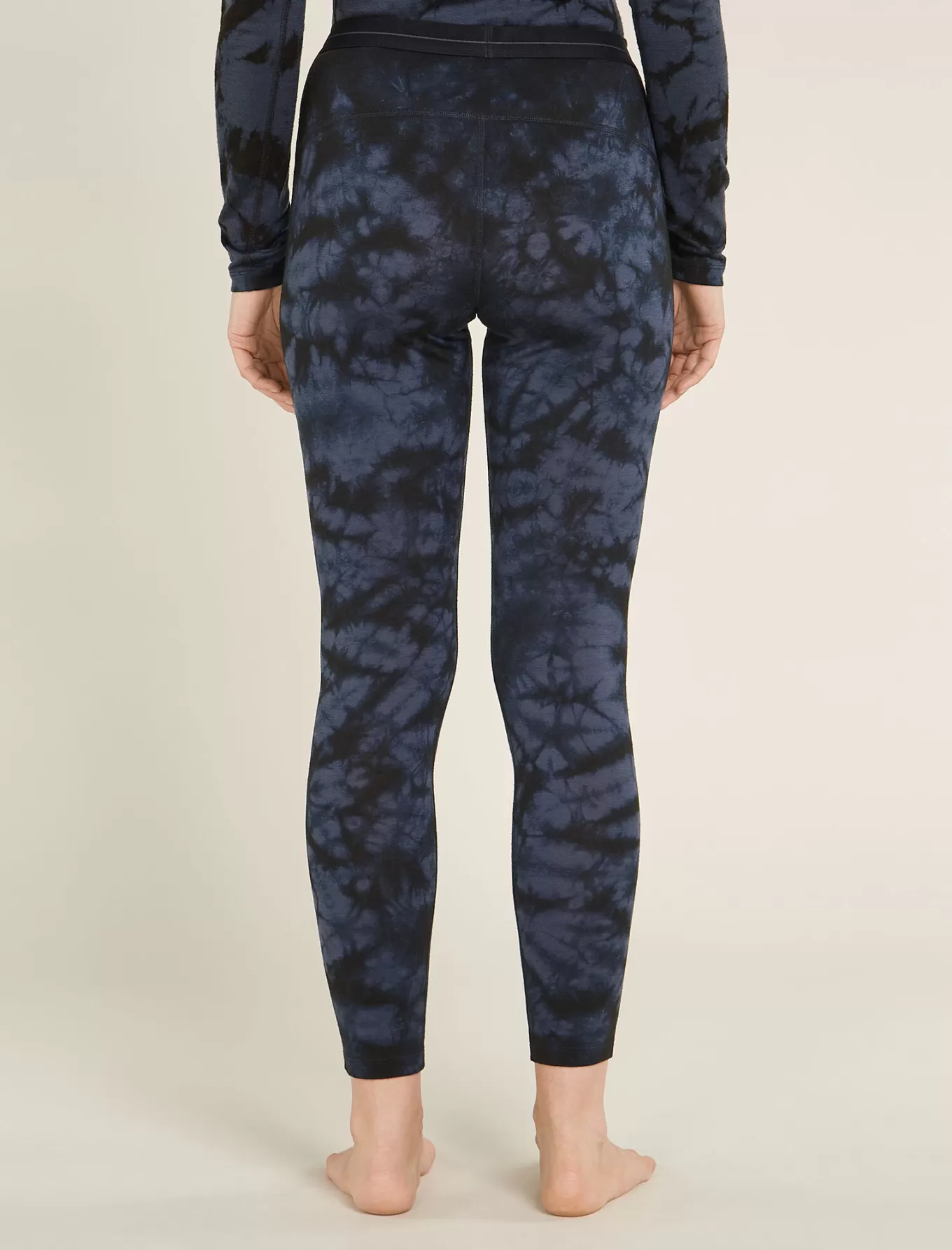 New Icebreaker Merino 200 Oasis Thermo-Leggings Cloud Dye Damen Graphite/Black