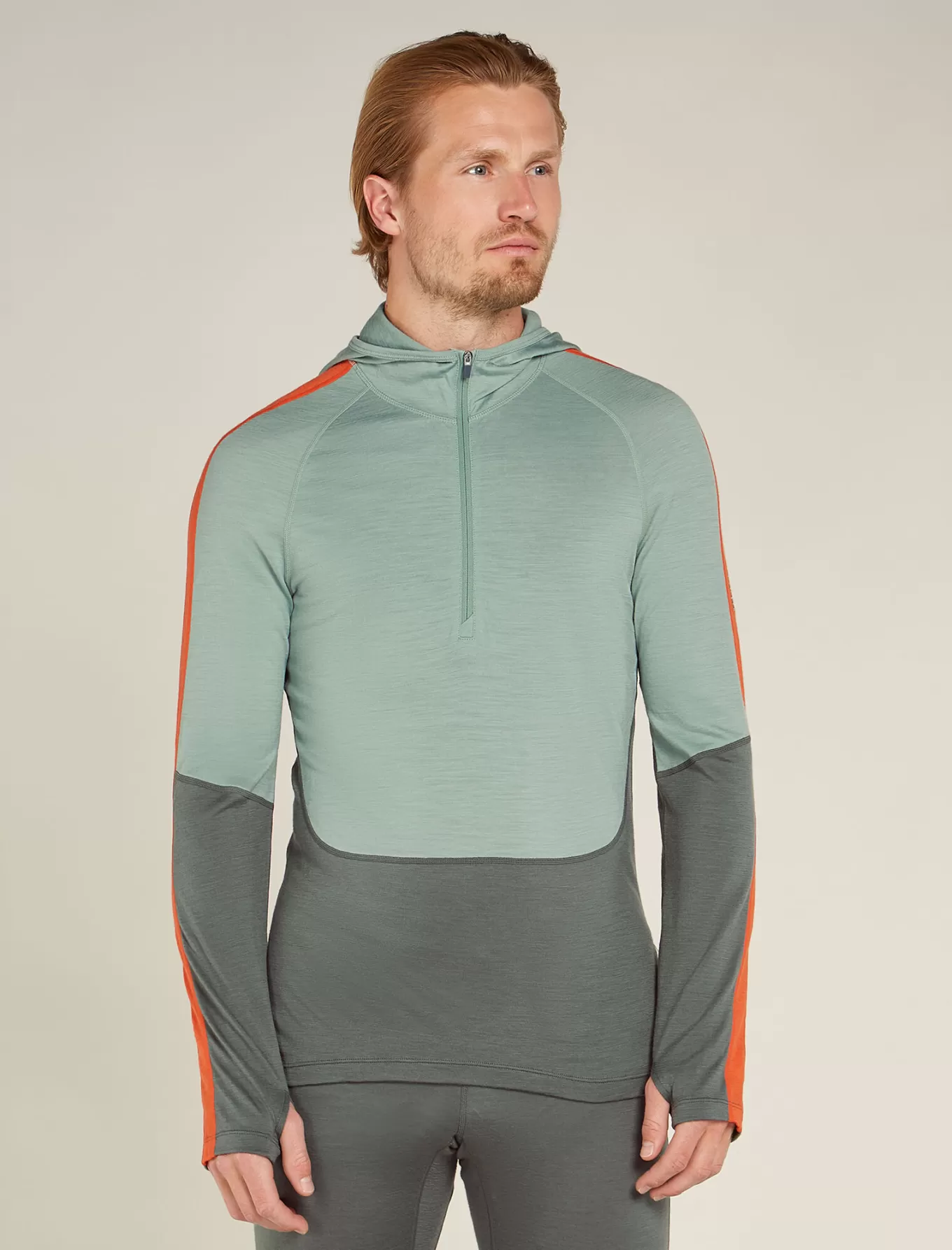 Online Icebreaker Merino 200 Sonebula Half-Zip-Thermo-Hoodie  Herren Galaxy/Moss