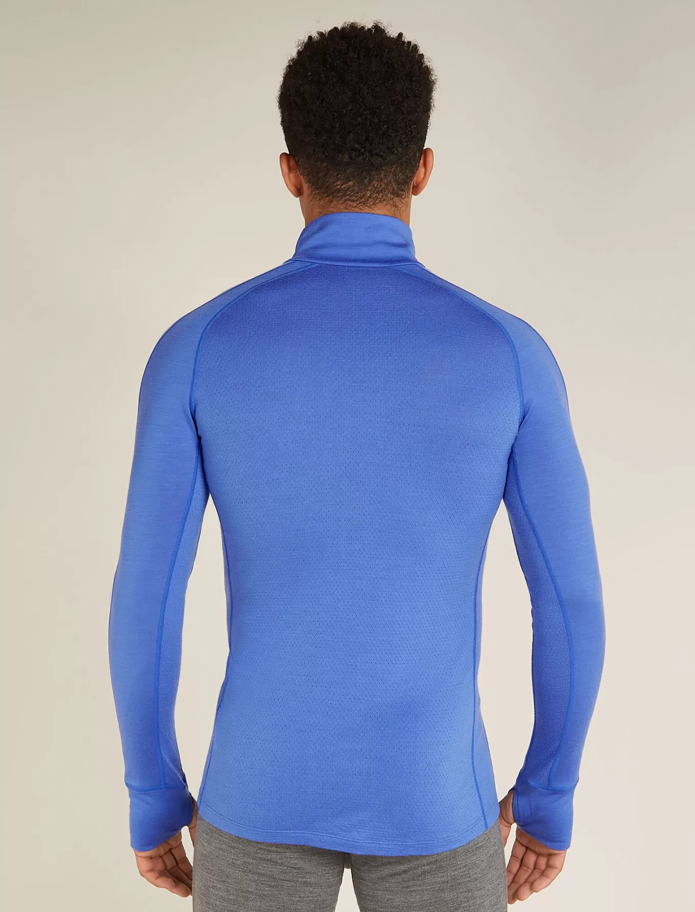 Outlet Icebreaker Merino 200 ZoneKnit™ Half-Zip-Thermo-Langarmshirt Herren Brillant/Baja