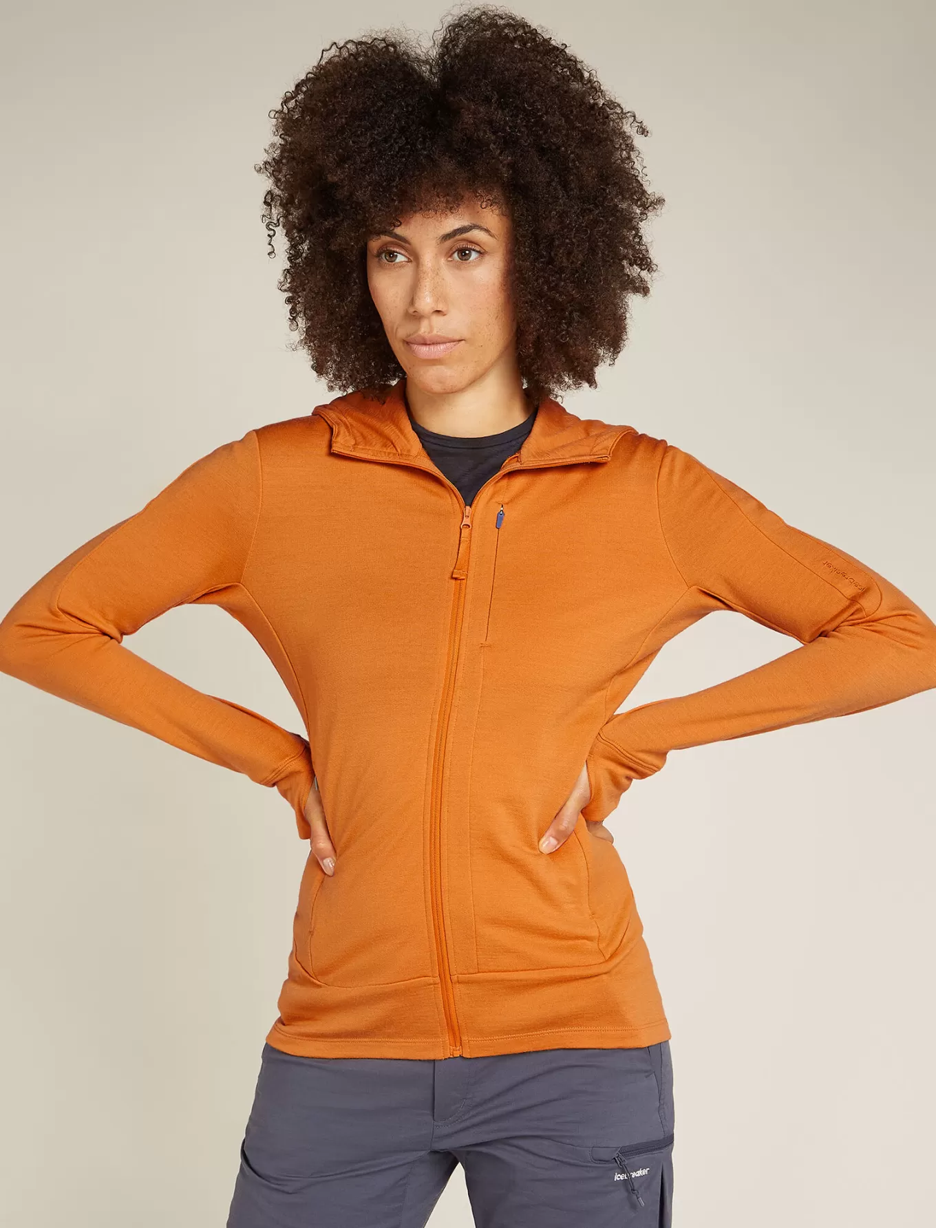 Hot Icebreaker Merino 260 Quantum Zip-Hoodie Damen Ray