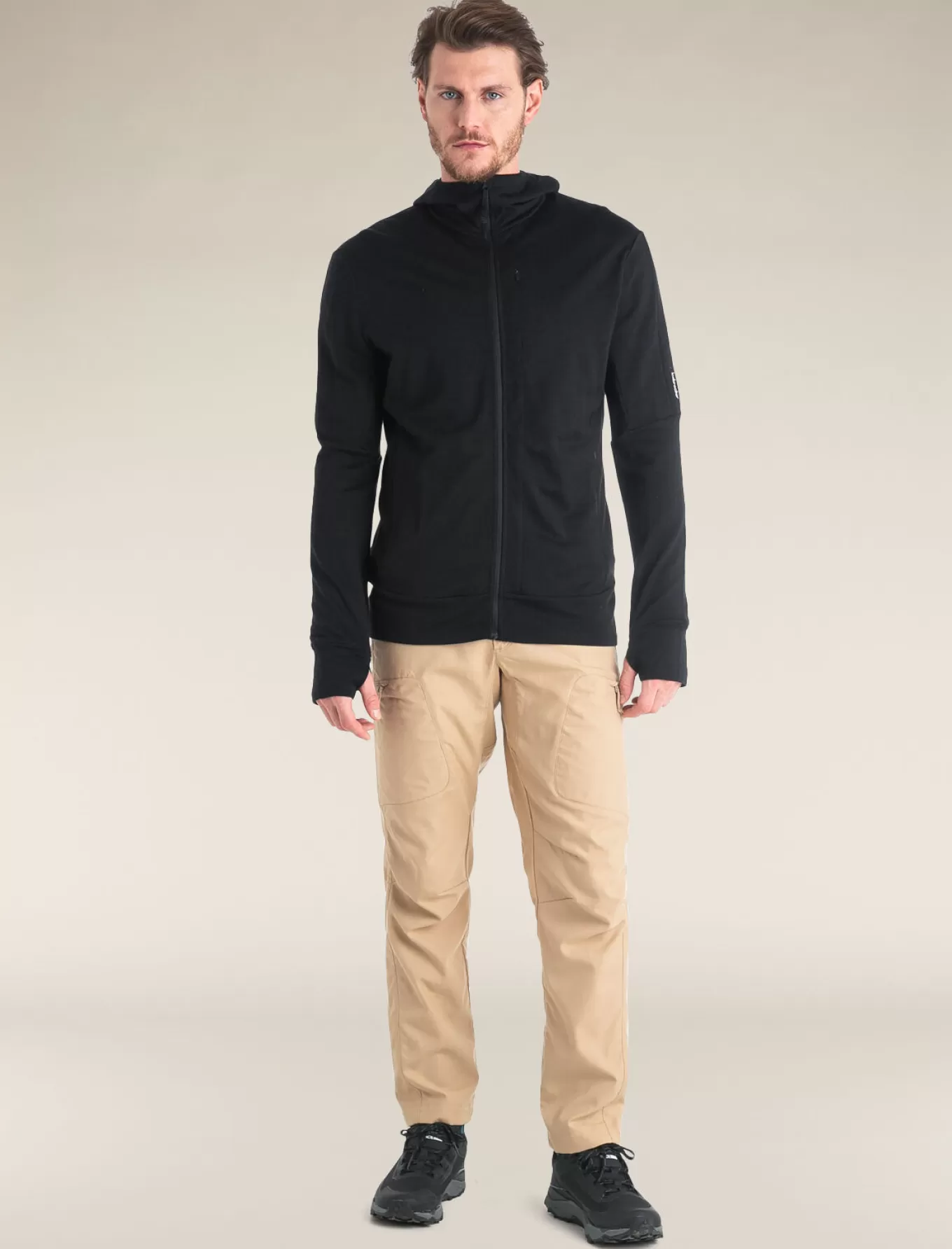 New Icebreaker Merino 260 Quantum Zip-Hoodie Herren Black
