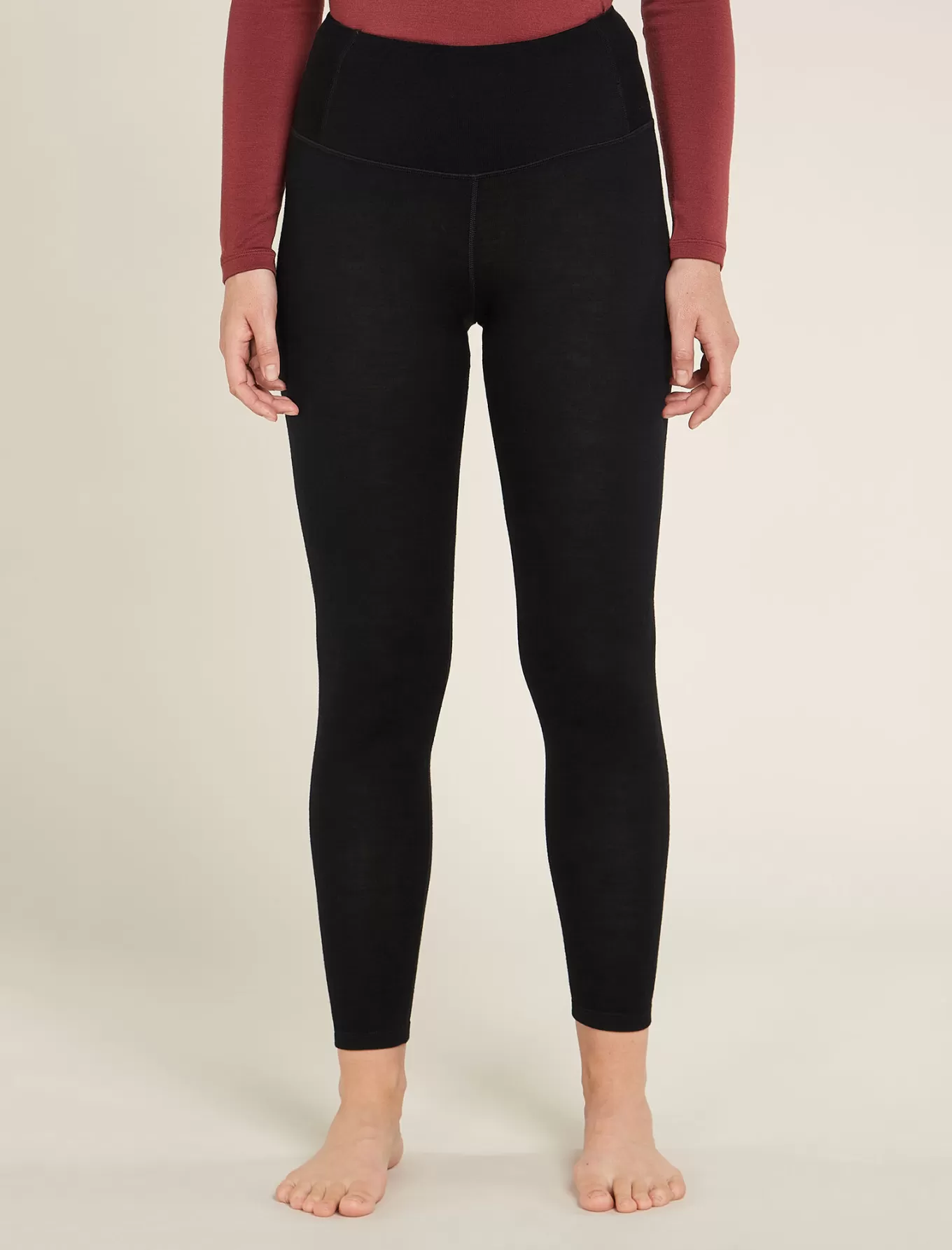 Discount Icebreaker Merino 260 Tech High Rise Thermo-Leggings Damen Black