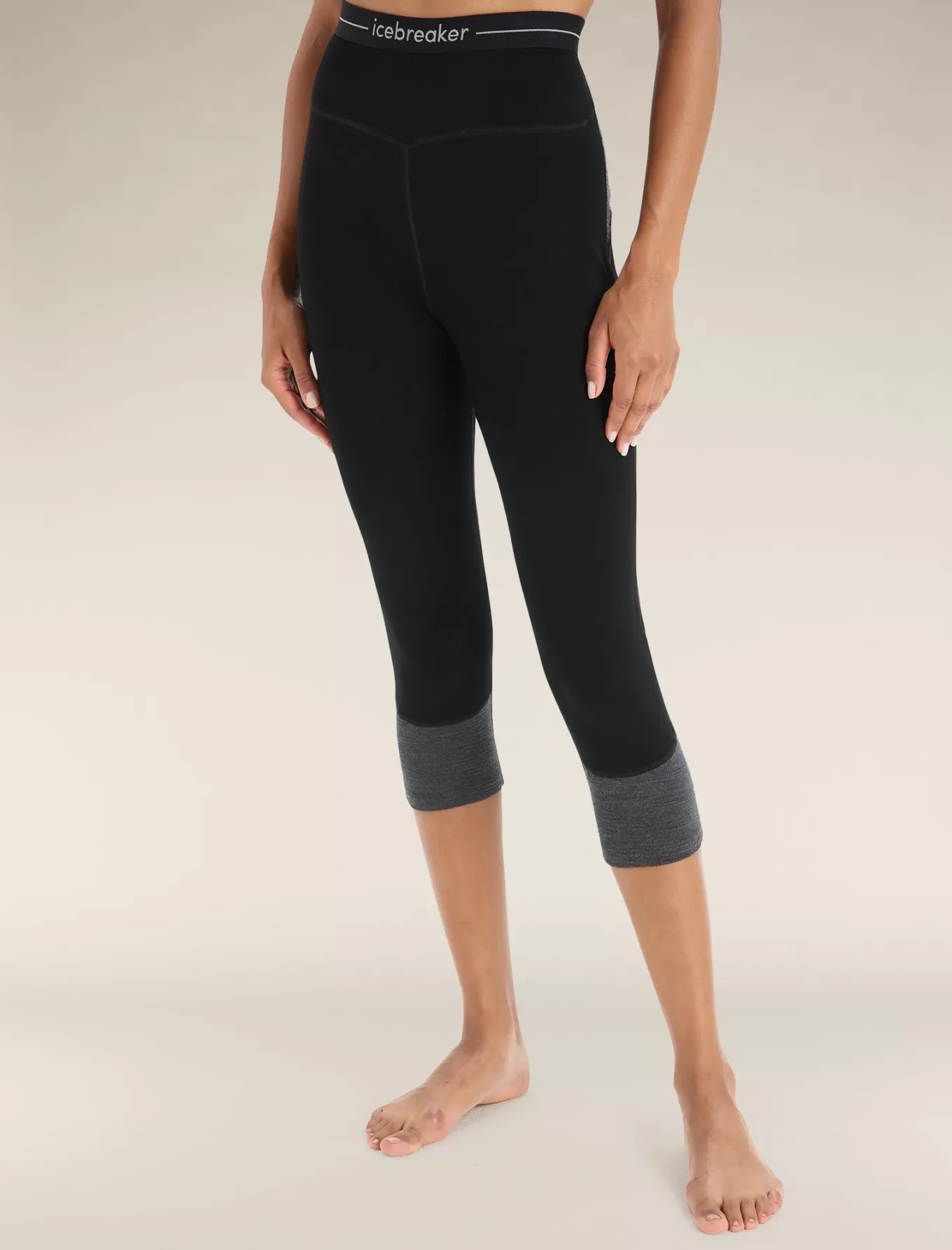 Hot Icebreaker Merino 260 ZoneKnit™ Thermo-Legless Damen Black/JetHeather