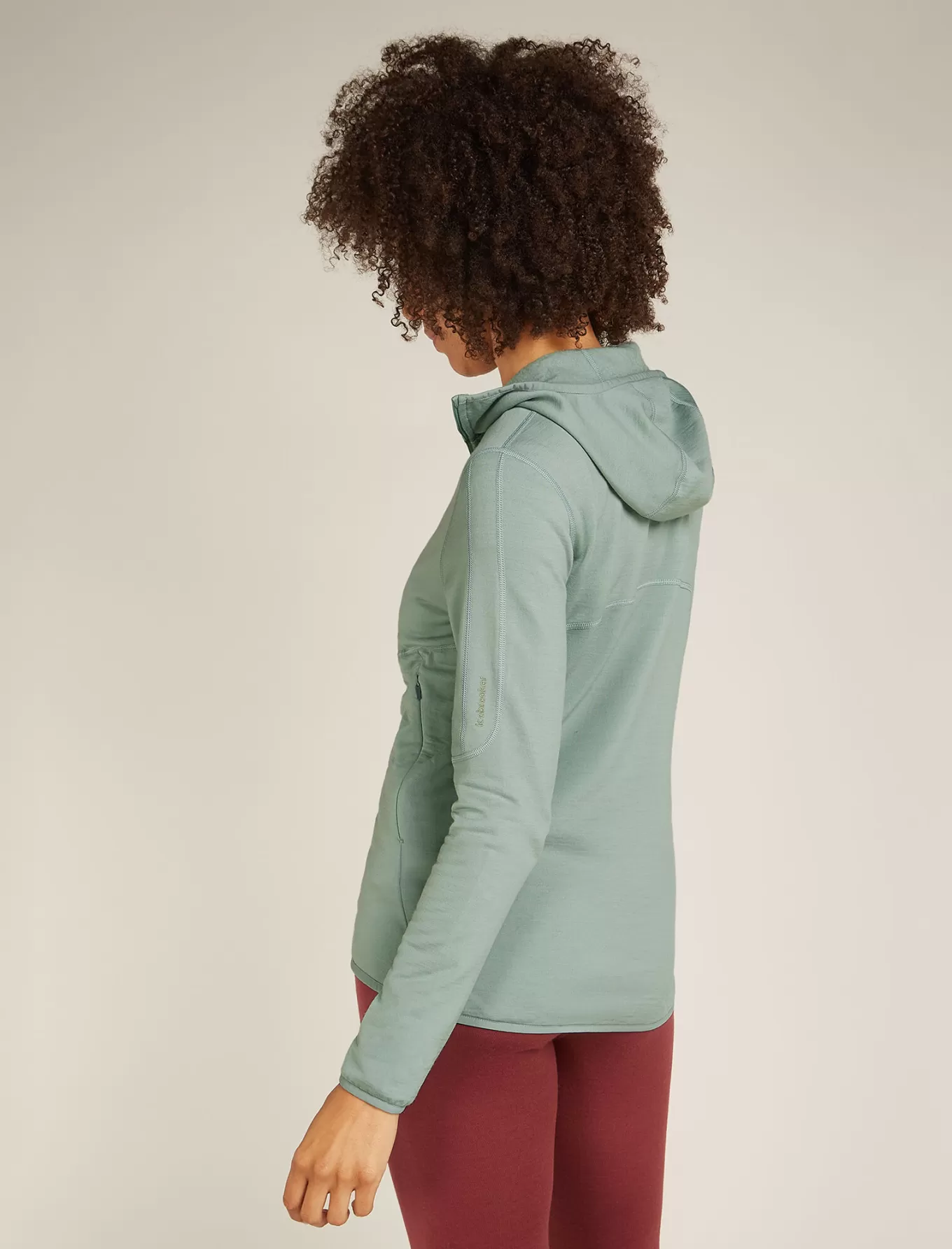 Best Sale Icebreaker Merino 560 Realfleece™ Elemental Zip-Hoodie Damen Moss