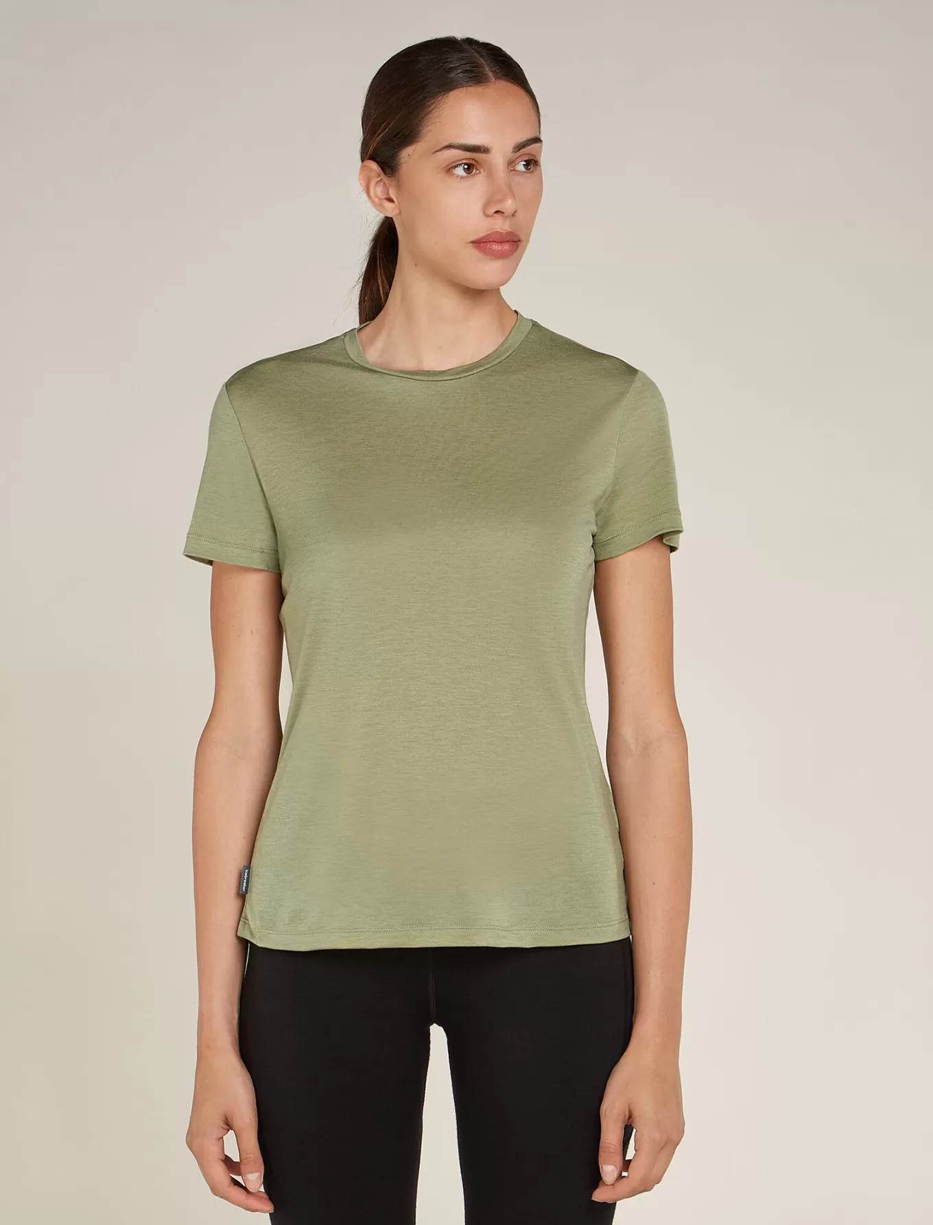 Cheap Icebreaker Merino Blend Core T-Shirt Damen Lichen