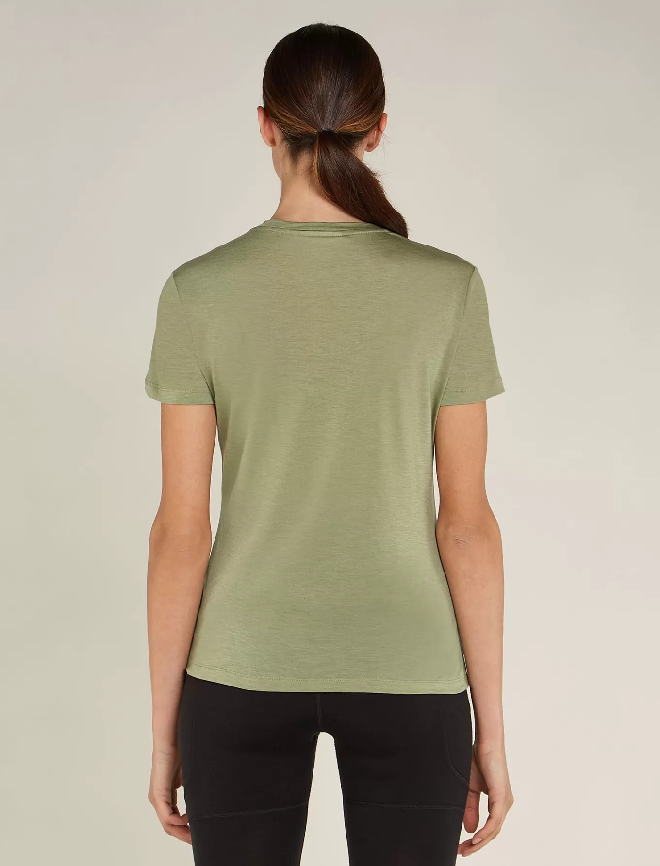 Cheap Icebreaker Merino Blend Core T-Shirt Damen Lichen