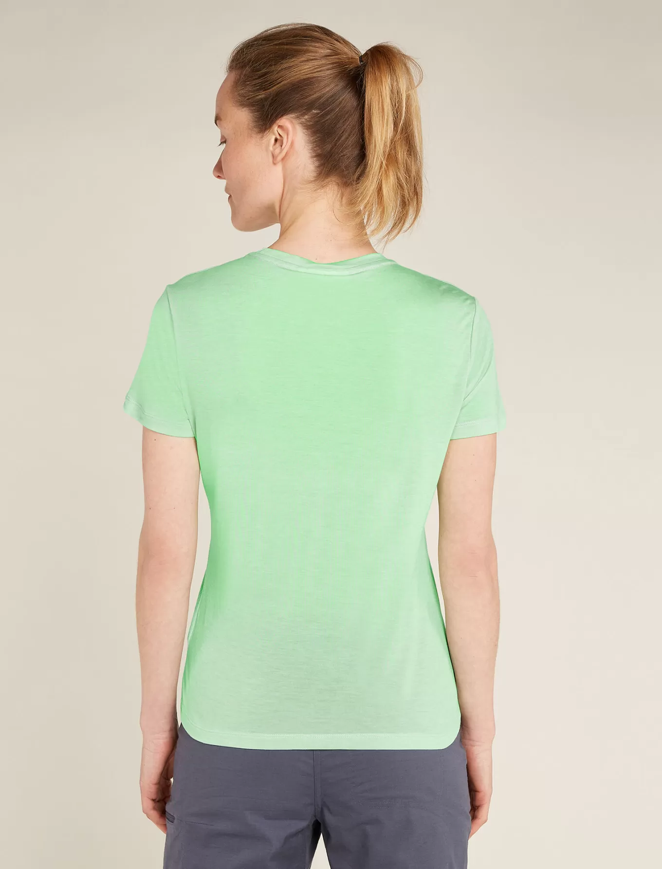 Sale Icebreaker Merino Blend Core T-Shirt Plume Damen Glass