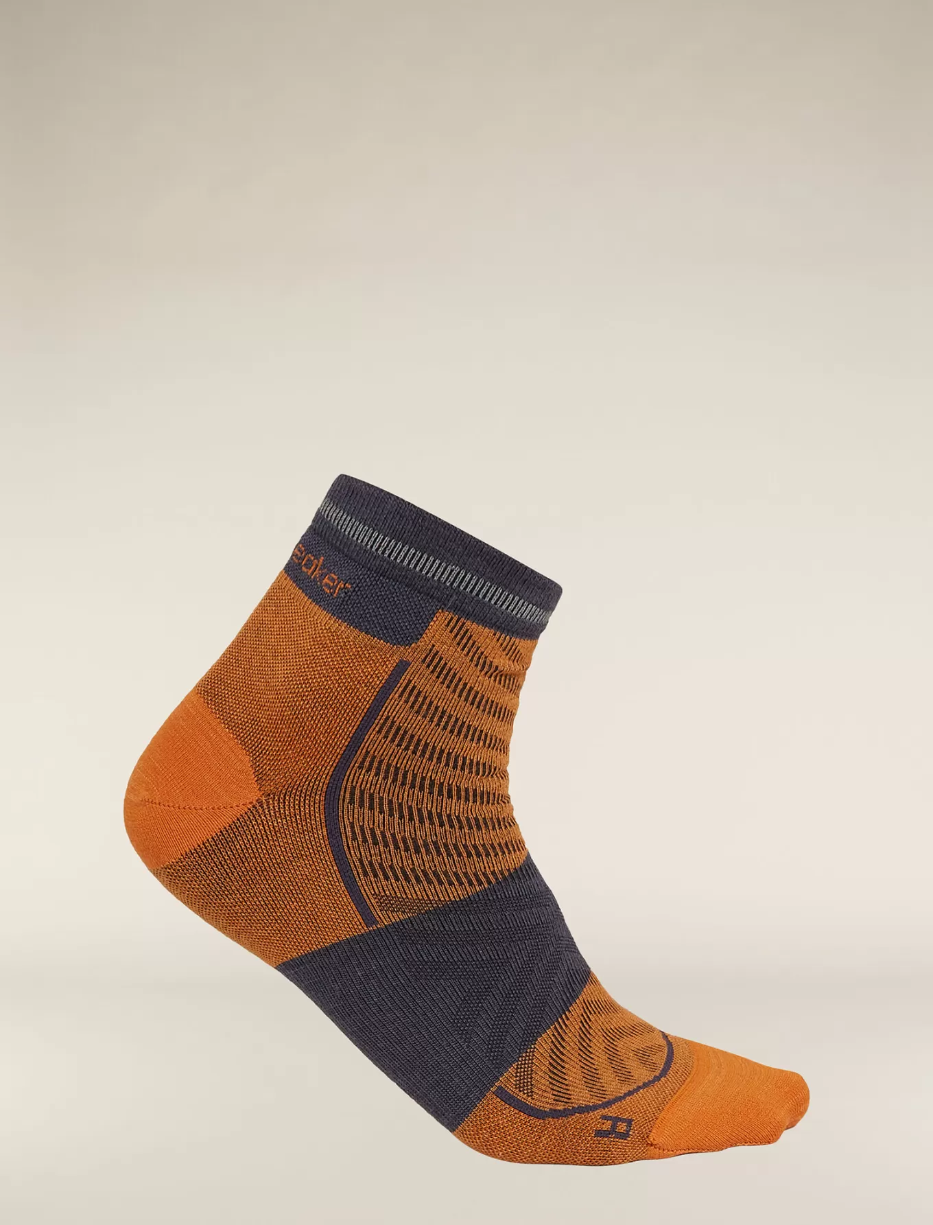 Shop Icebreaker Merino Blend Run+ Ultralight Socken Mini  Herren Ray/Graphite