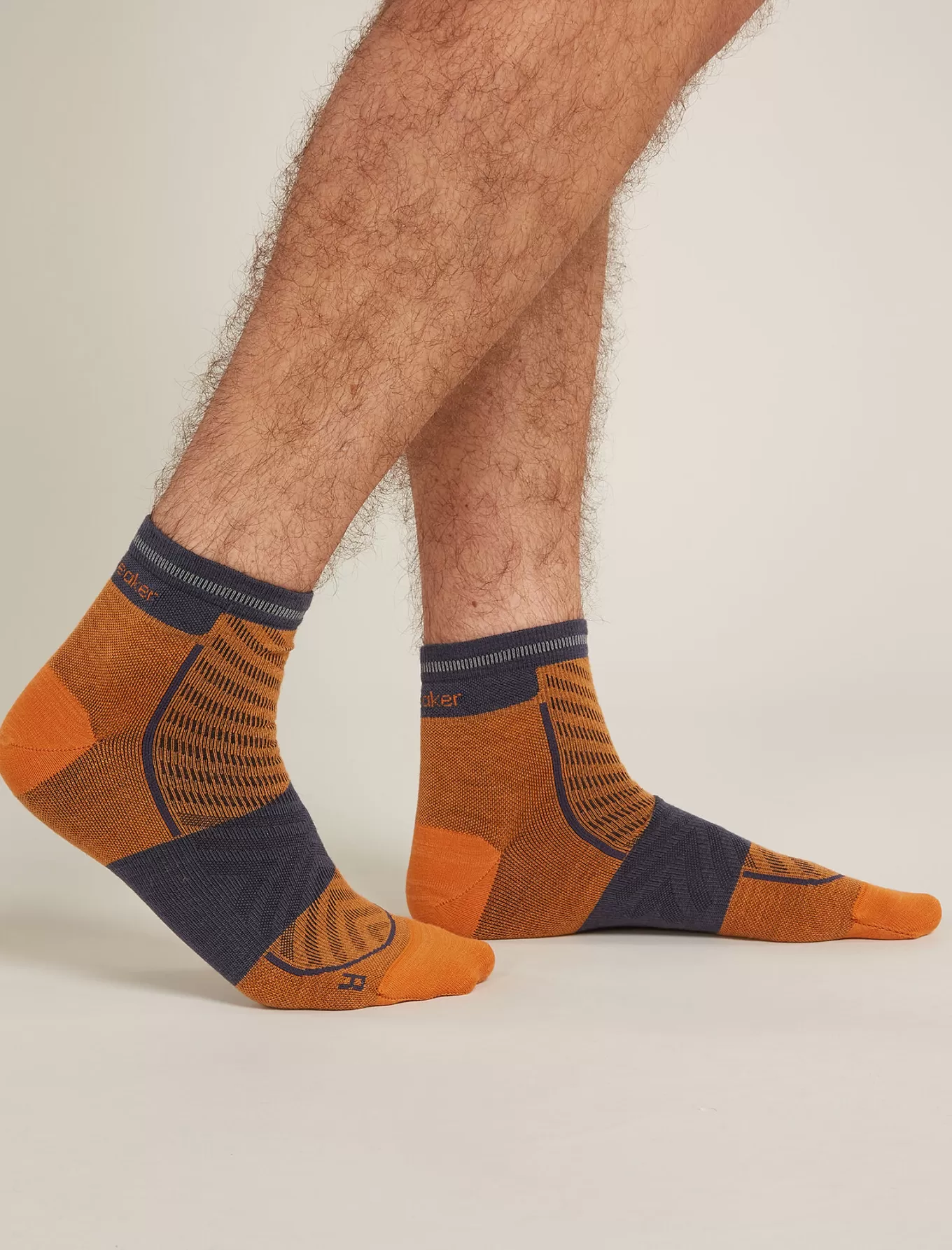 Shop Icebreaker Merino Blend Run+ Ultralight Socken Mini  Herren Ray/Graphite