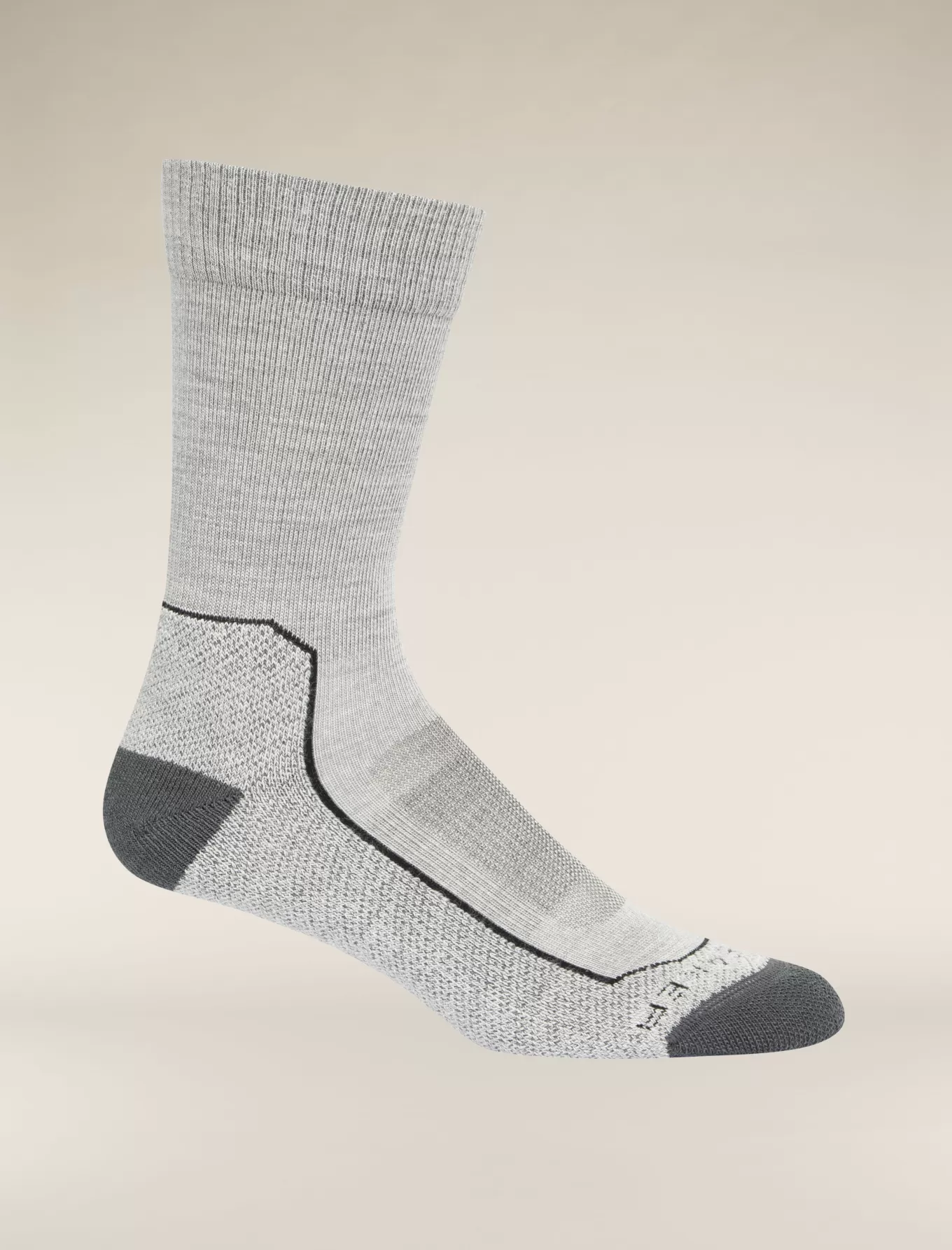 Best Sale Icebreaker Merino Hike+ Light Socken Crew  Herren BlizzardHeather