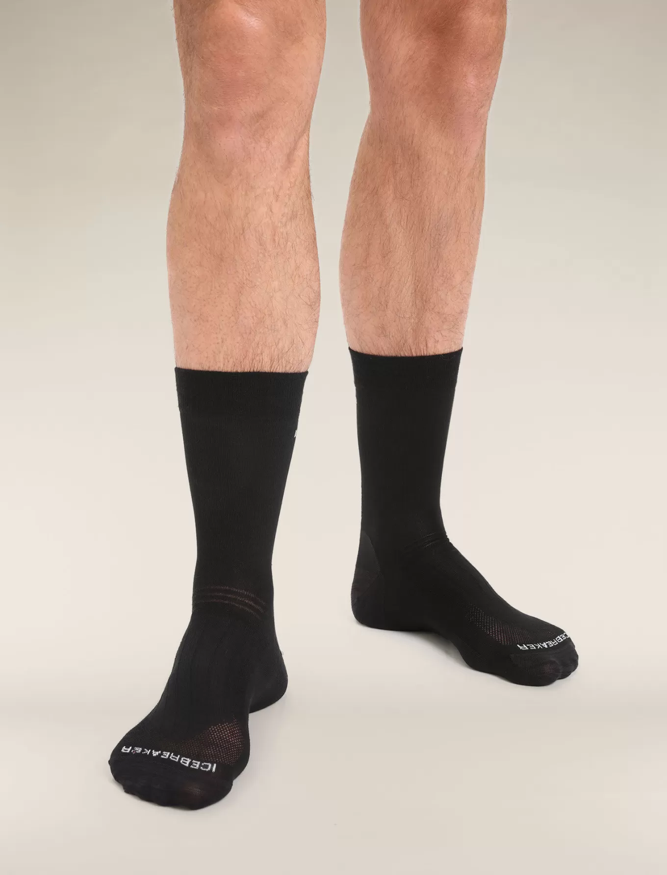 Online Icebreaker Merino Hike Liner-Socken Crew Herren Black