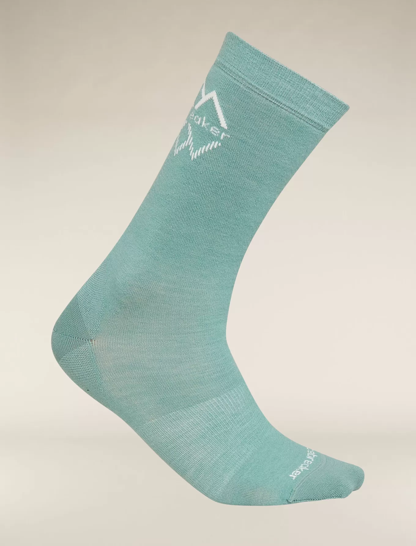 Sale Icebreaker Merino Lifestyle Feinstricksocken Crew IB Logo Reflections Herren CloudRay/Snow