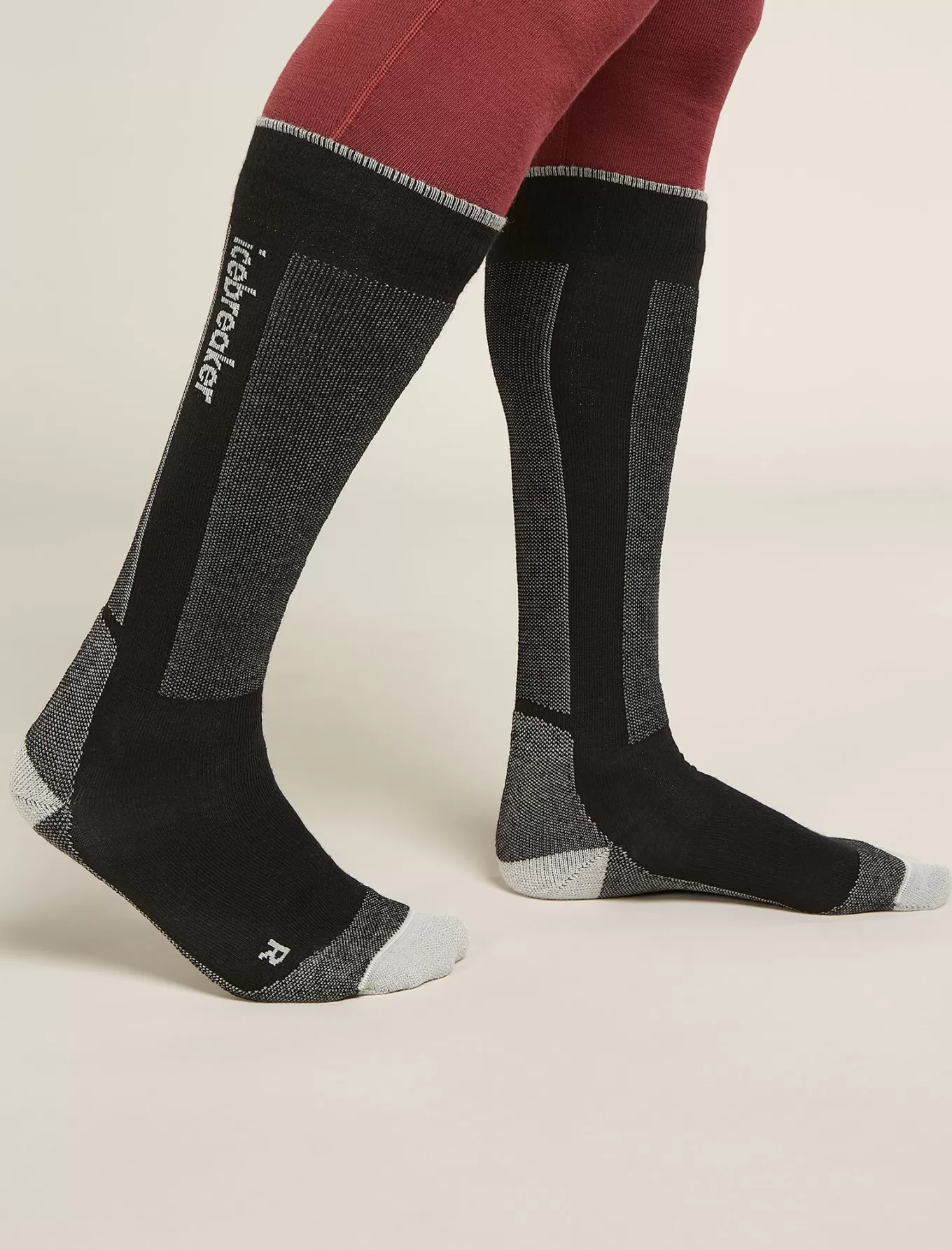 Online Icebreaker Merino Skistrümpfe+ Light Herren Black/Ether