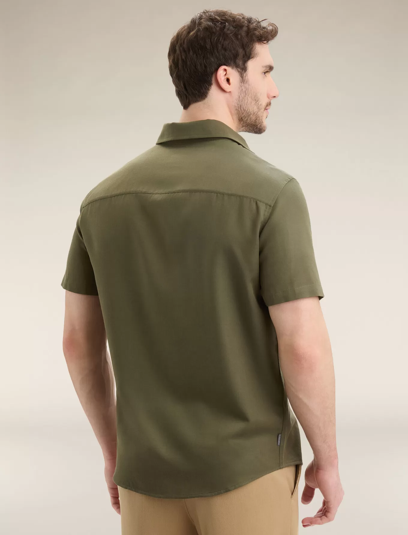 Outlet Icebreaker Merino Steveston Kurzarmhemd Herren Loden