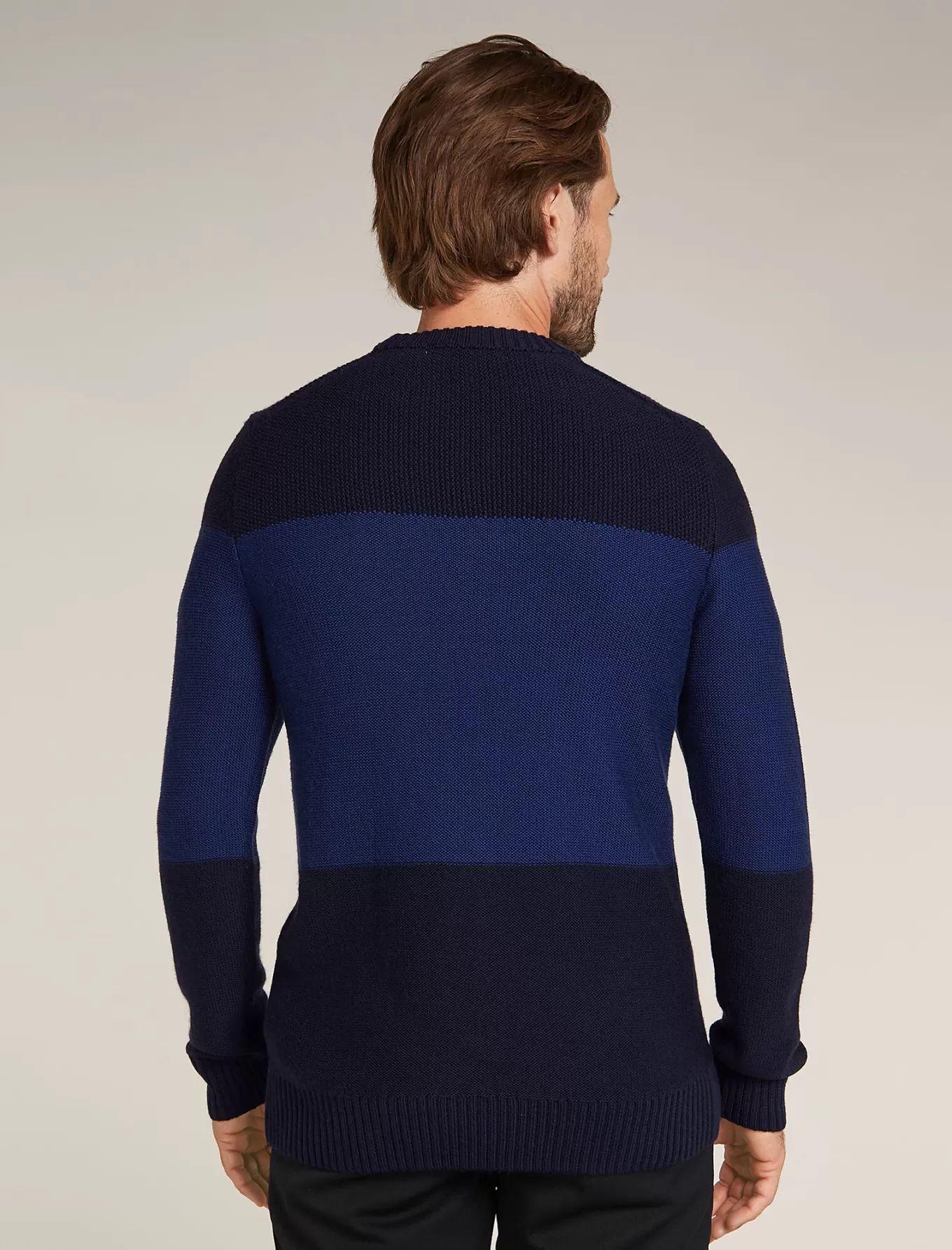 Outlet Icebreaker Merino Waypoint Rundhalspullover Herren MidnightNavy/Royalnavy