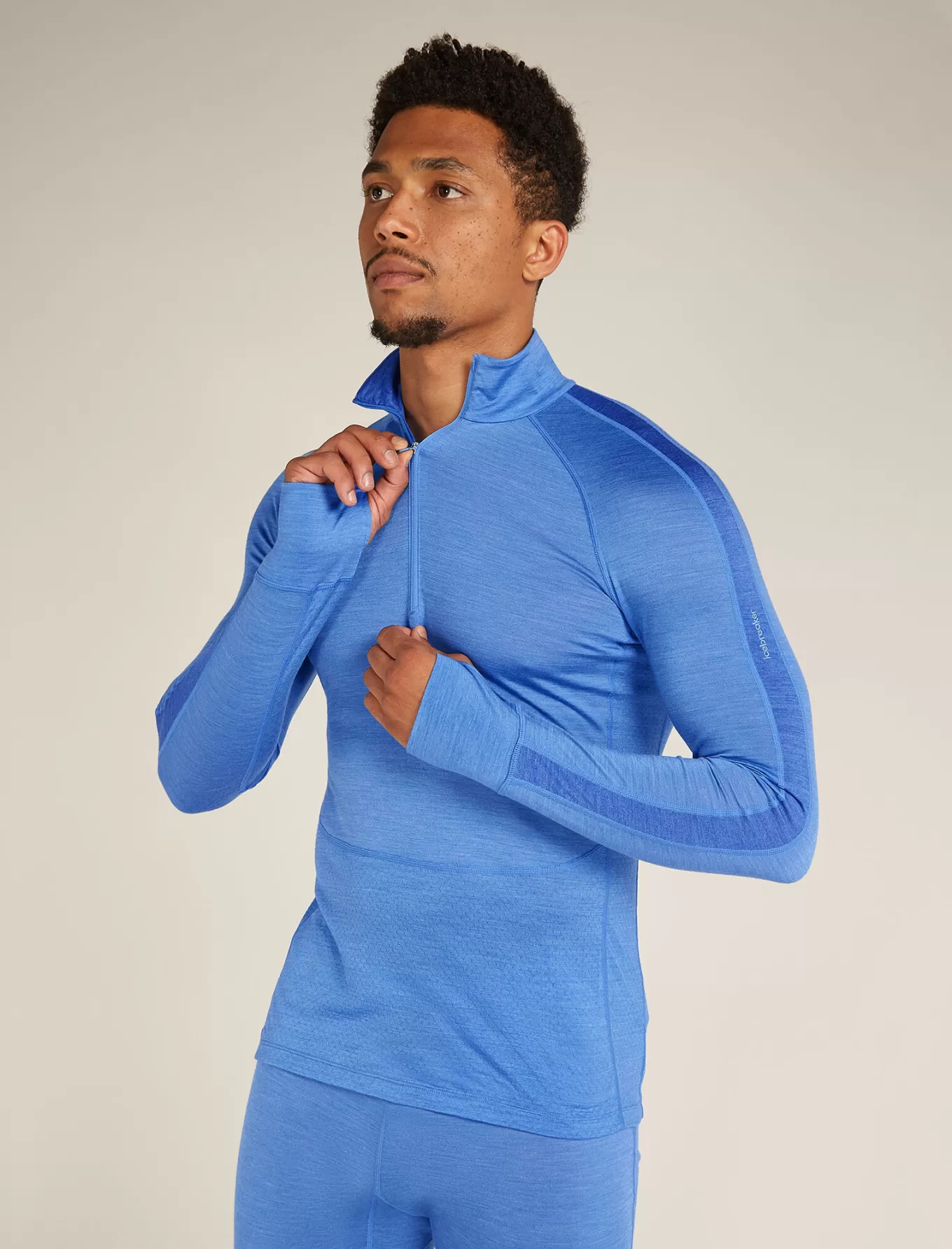 Store Icebreaker Merinomix 125 ZoneKnit™ Half-Zip-Thermo-Langarmshirt Herren Baja