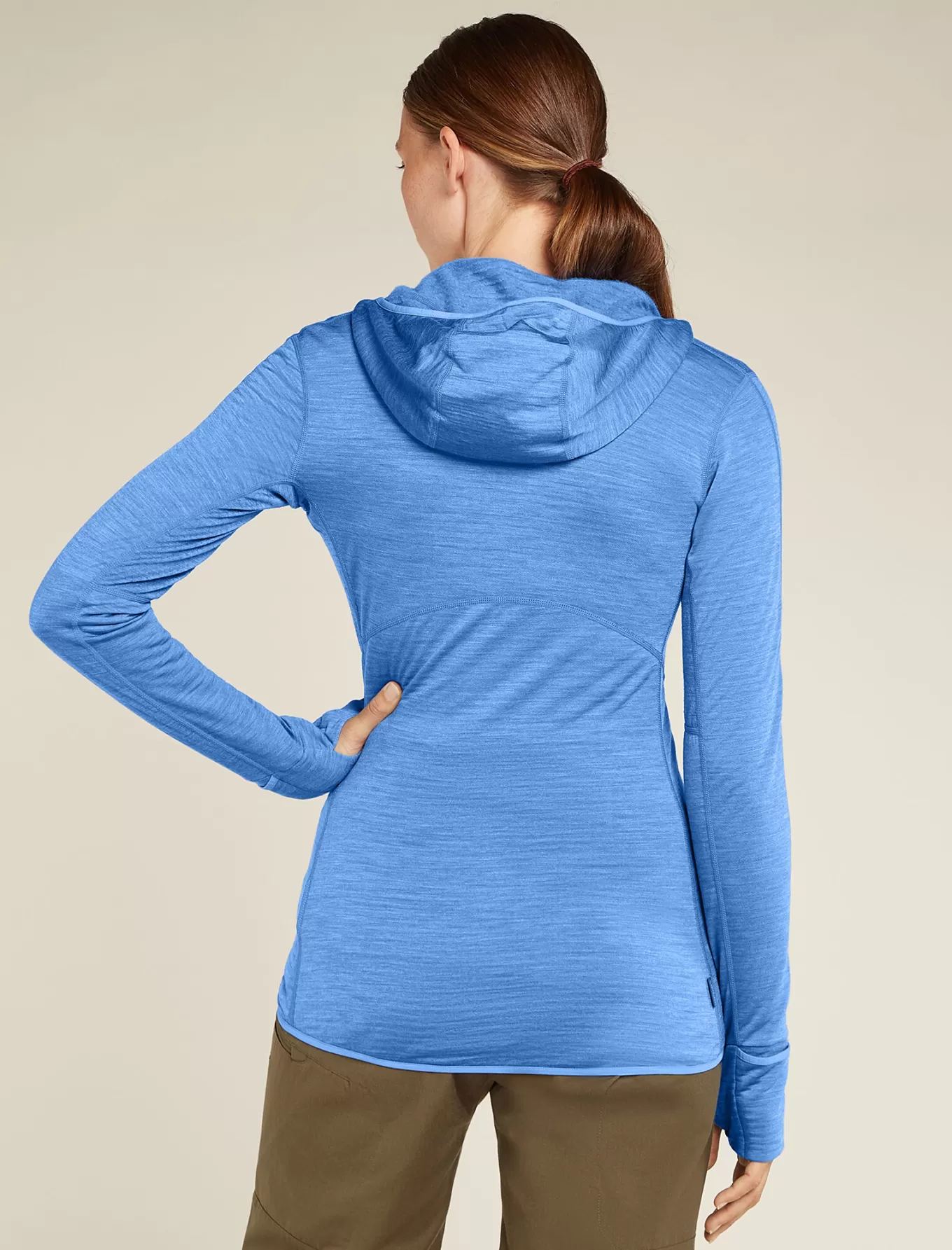 Clearance Icebreaker Merinomix 200 Realfleece™ Descender Zip-Hoodie Damen Baja