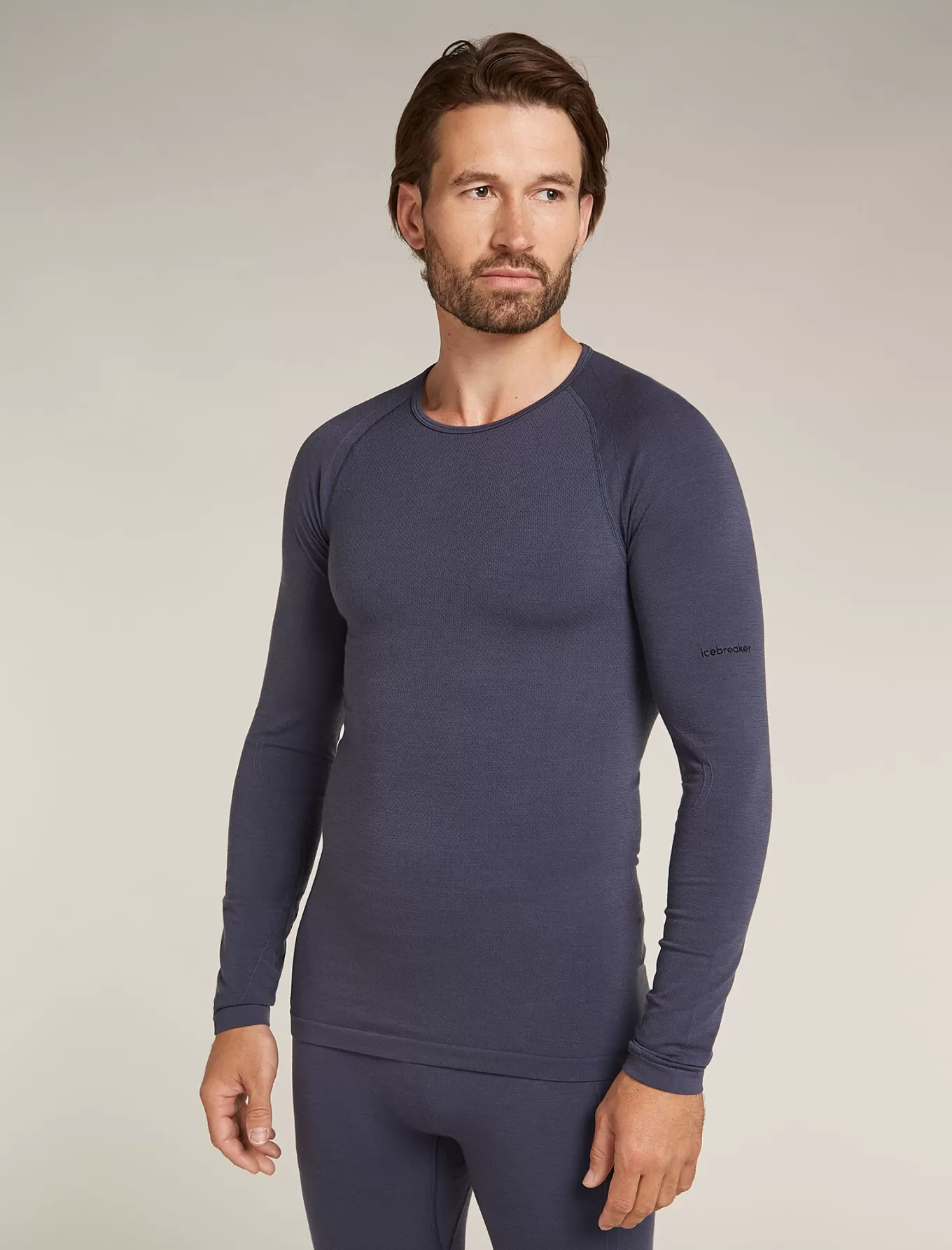 Shop Icebreaker Merinomix 260 ZoneKnit™ Seamless Thermo-Langarmshirt Herren Graphite