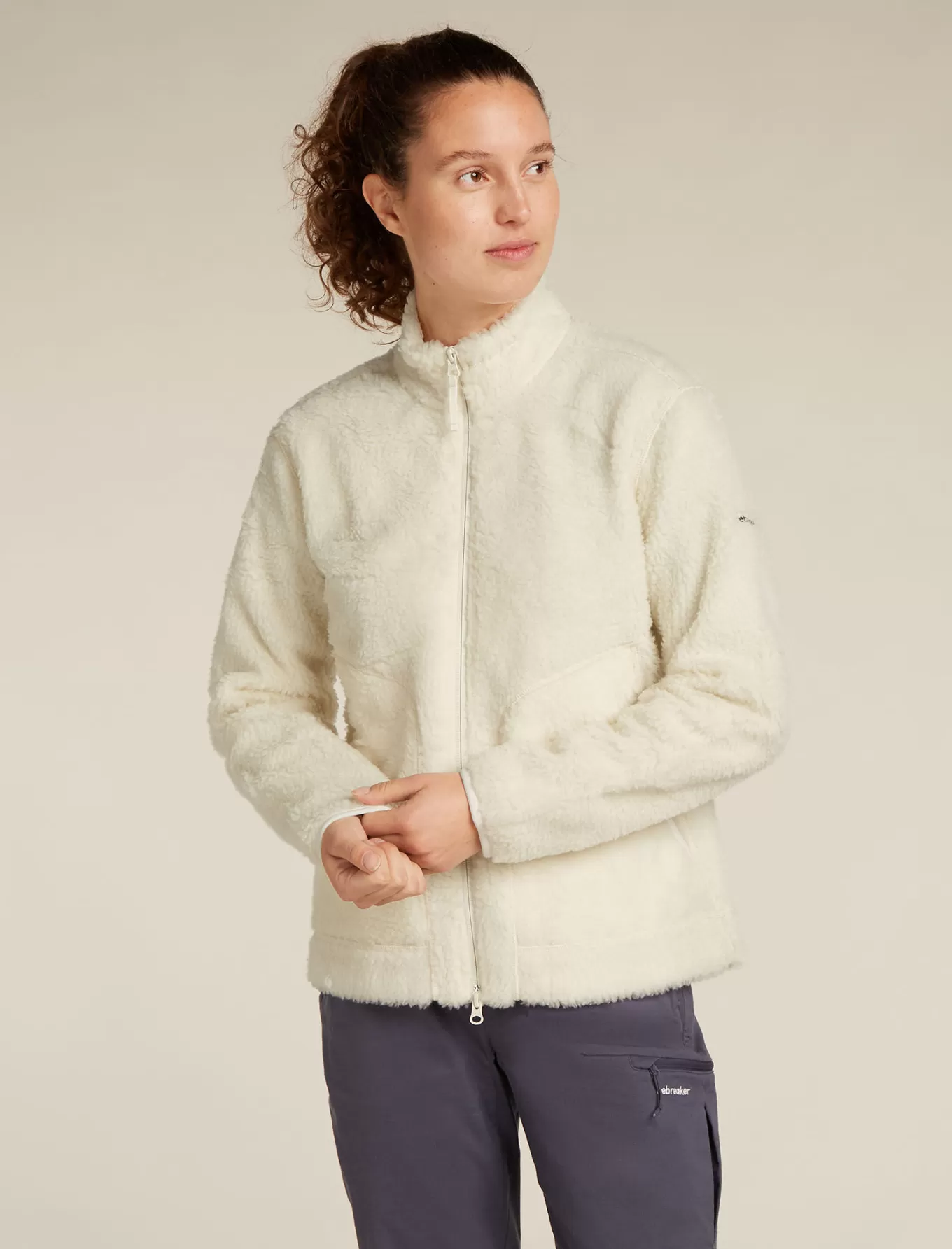 Sale Icebreaker Merinomix 960 RealFleece™ High Pile Zip-Jacke Damen Undyed