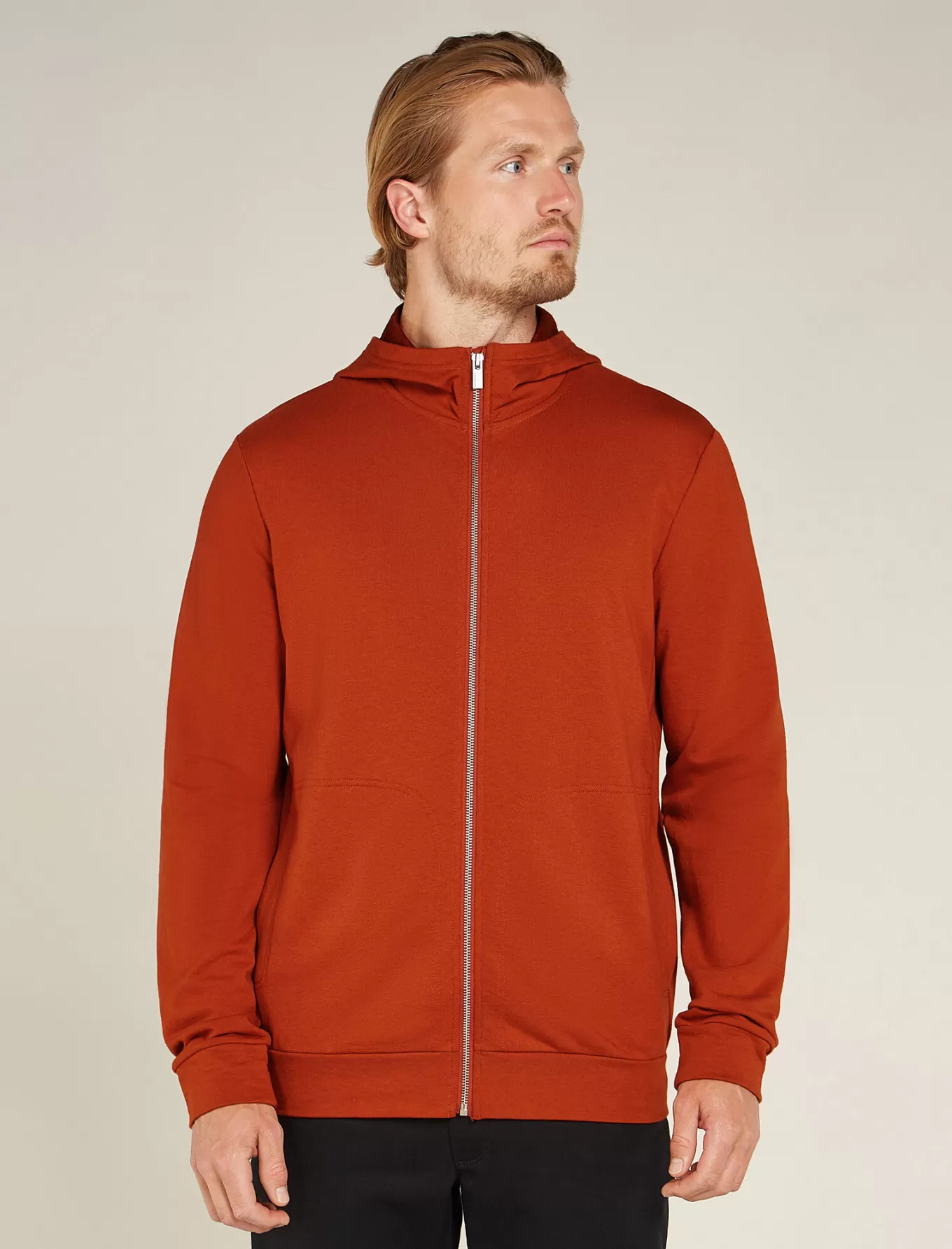 Clearance Icebreaker Merinomix Central Classic Zip-Hoodie Herren Molten