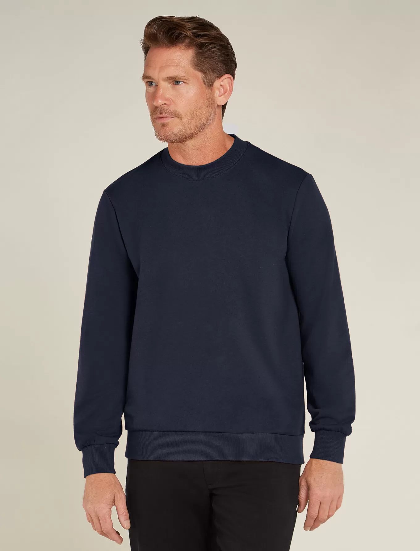 Sale Icebreaker Merinomix Central II Sweatshirt Herren Midnightnavy