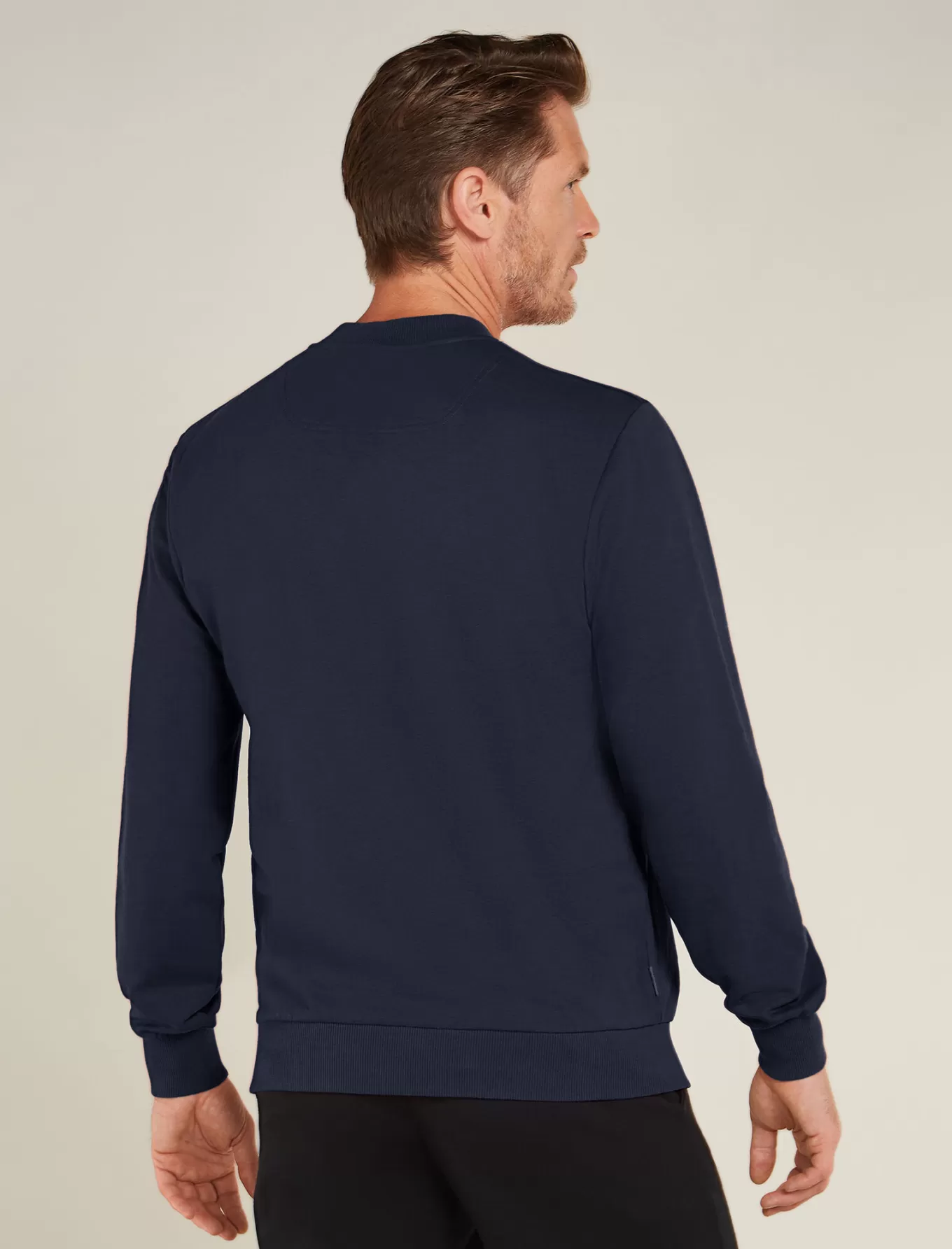 Sale Icebreaker Merinomix Central II Sweatshirt Herren Midnightnavy