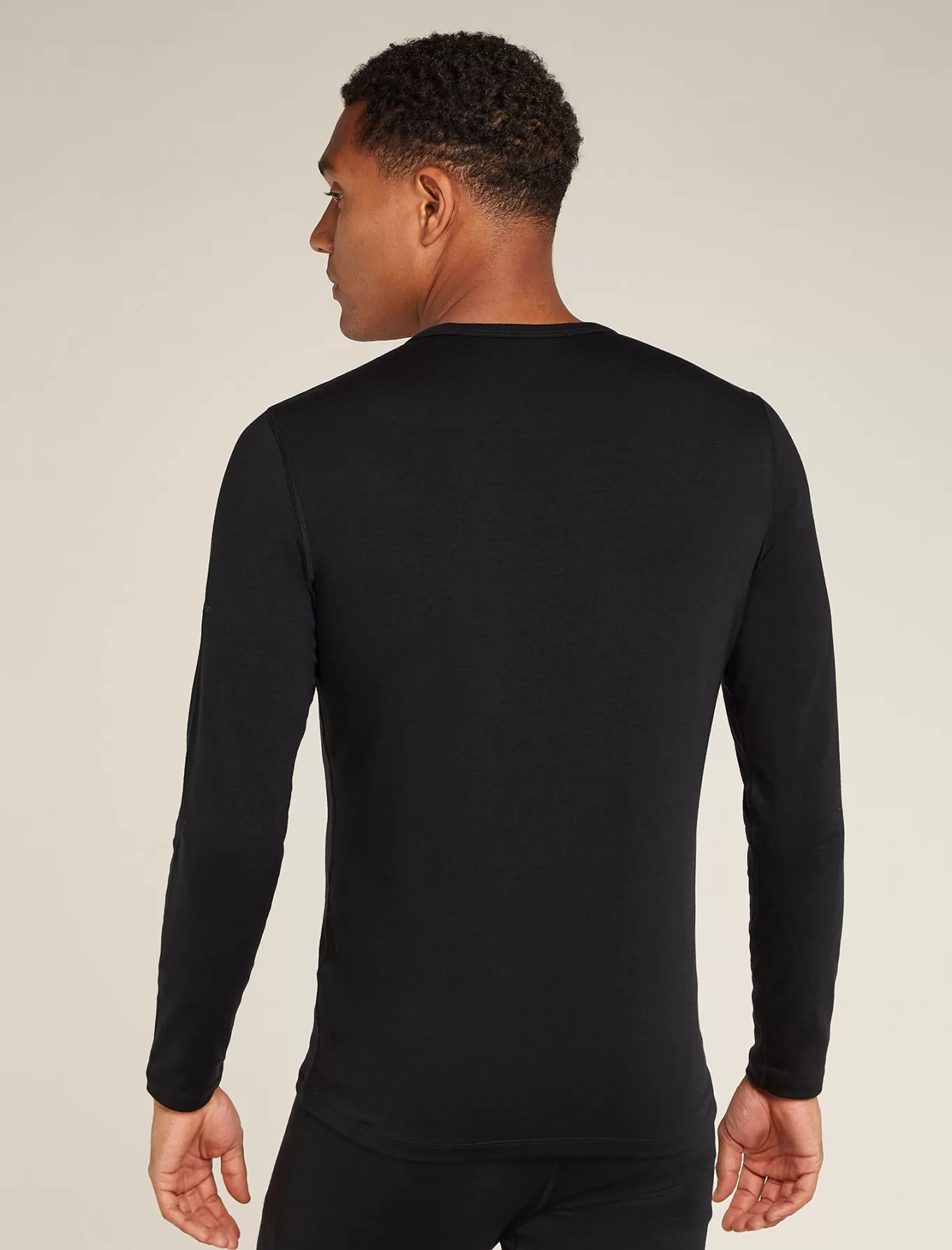 Hot Icebreaker Merinomix Core Heavyweight Thermo-Langarmshirt Herren Black