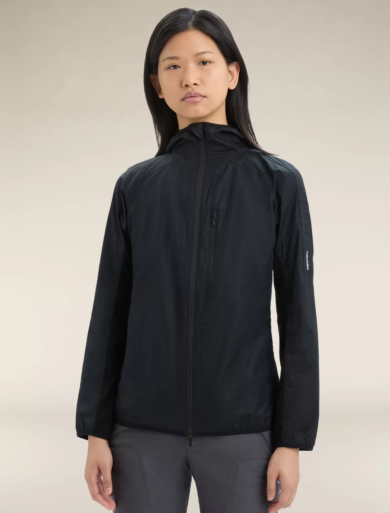 Best Sale Icebreaker Shell+™ Merinomix Cotton Windbreaker Damen Black