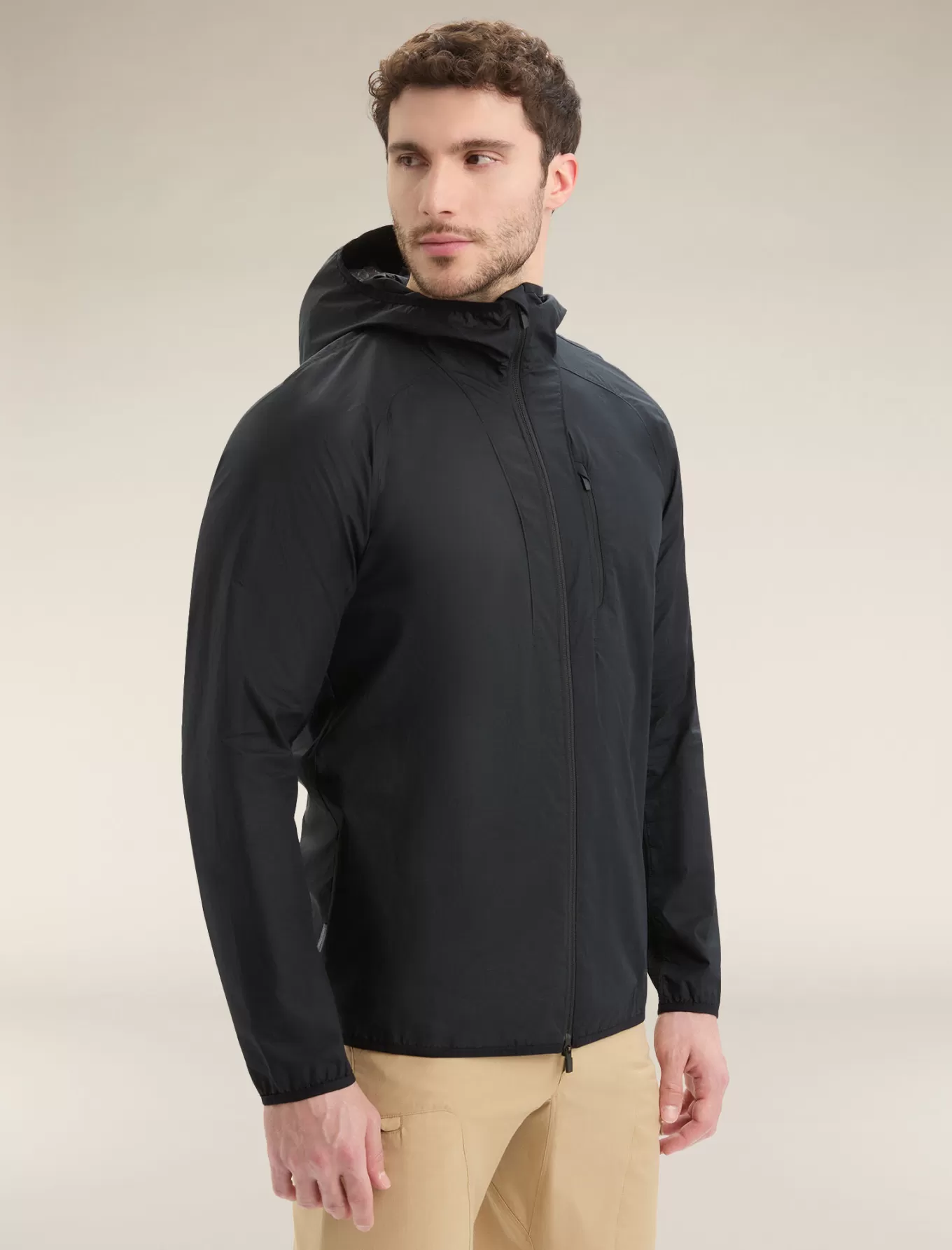 Hot Icebreaker Shell+™ Merinomix Cotton Windbreaker Herren Black