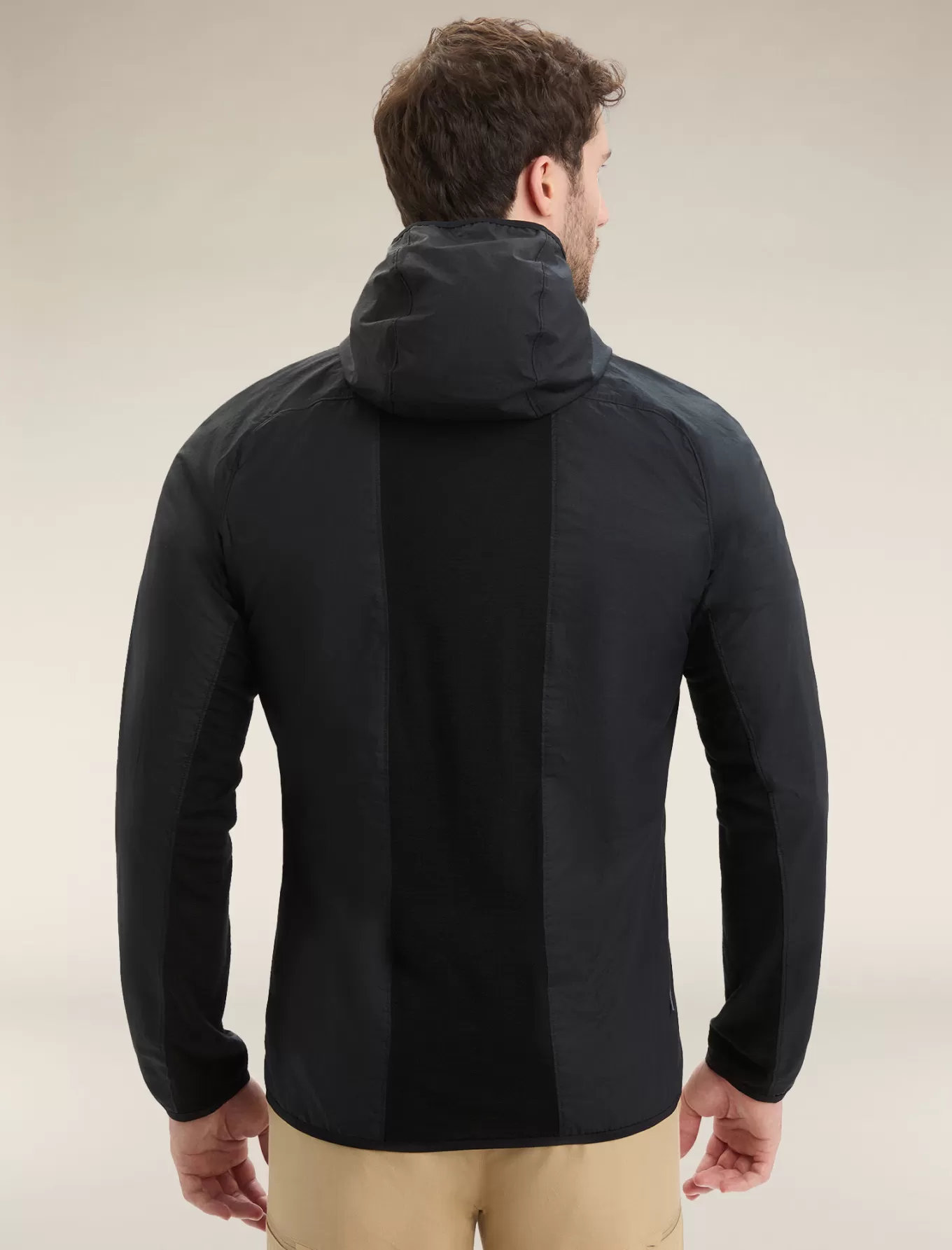 Hot Icebreaker Shell+™ Merinomix Cotton Windbreaker Herren Black