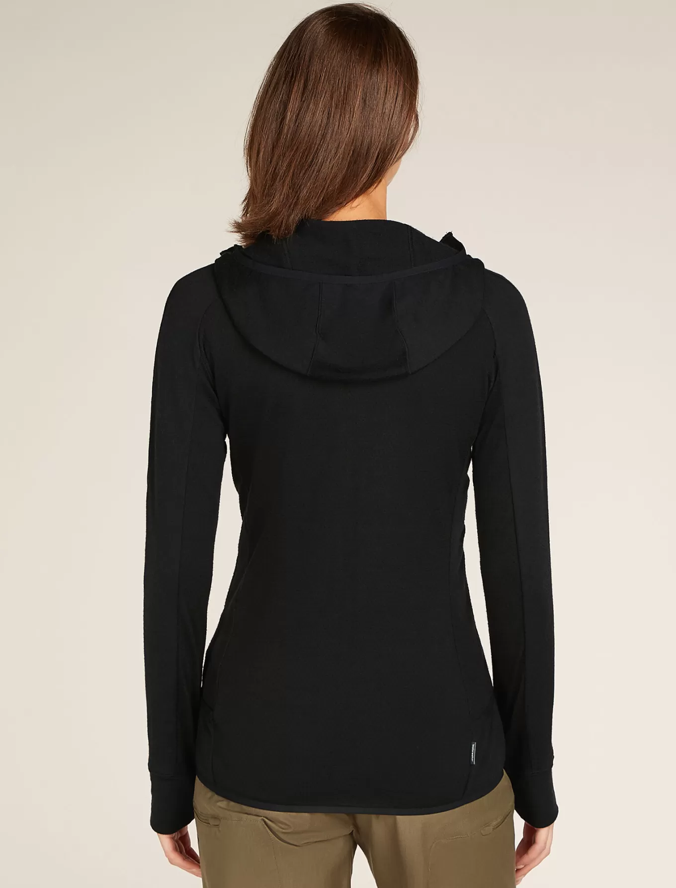 Outlet Icebreaker ZoneKnit™ Merino Zip-Hoodie Damen Black