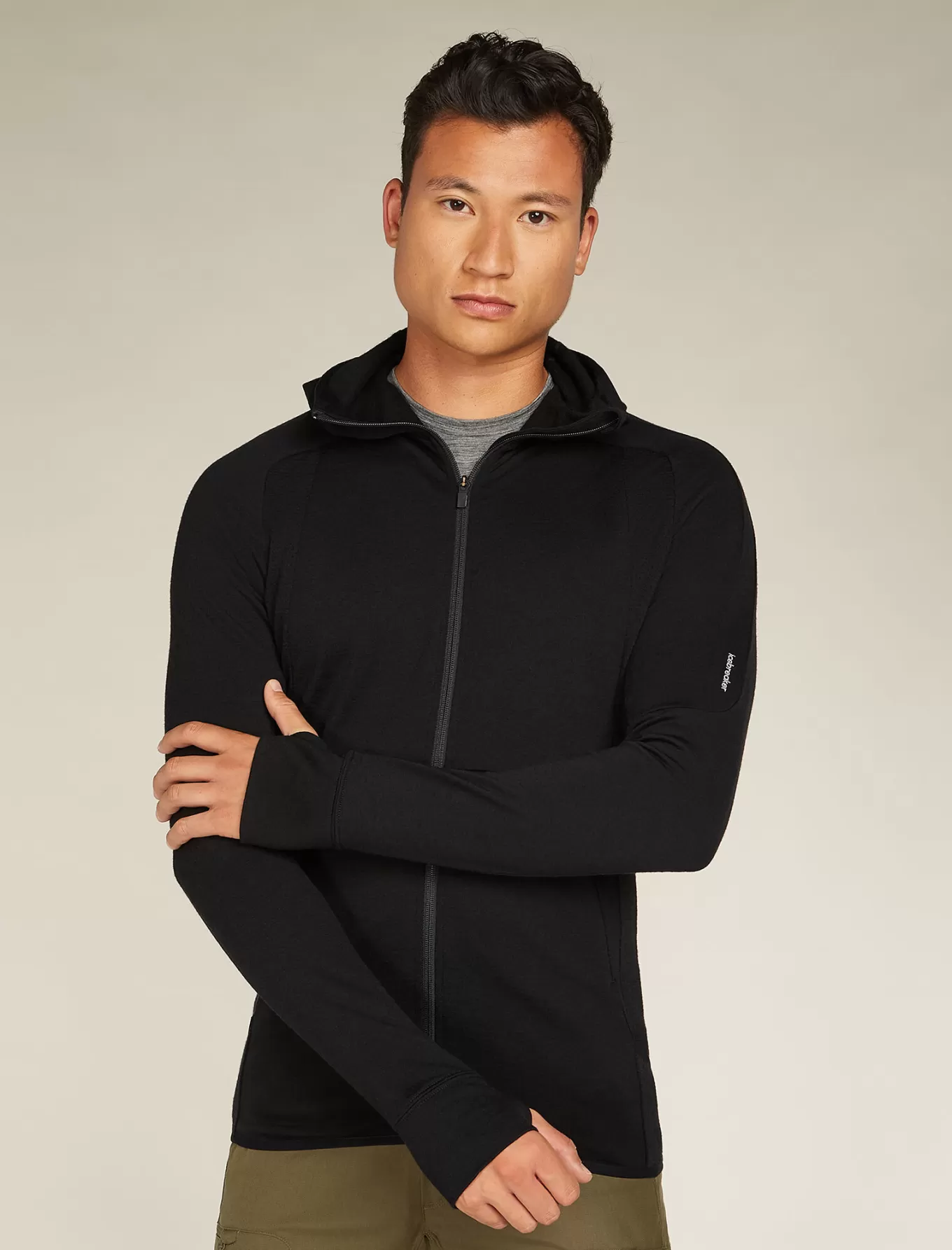 Discount Icebreaker ZoneKnit™ Merino Zip-Hoodie Herren Black